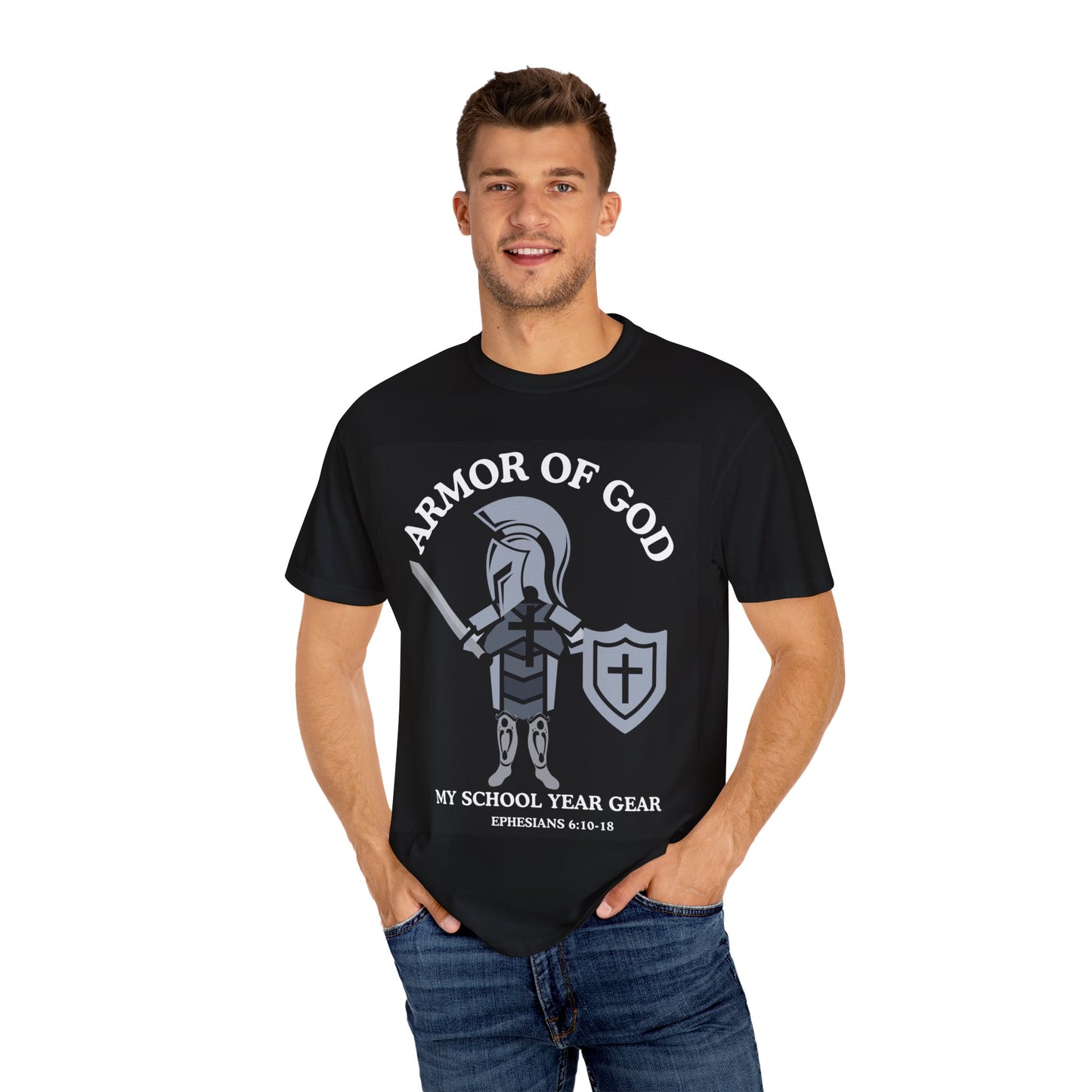 Unisex Christian Armor of God T-shirt, Faith Apparel, School Gear, Inspirational Gift, Bible Verse Clothing, Religious T-shirt