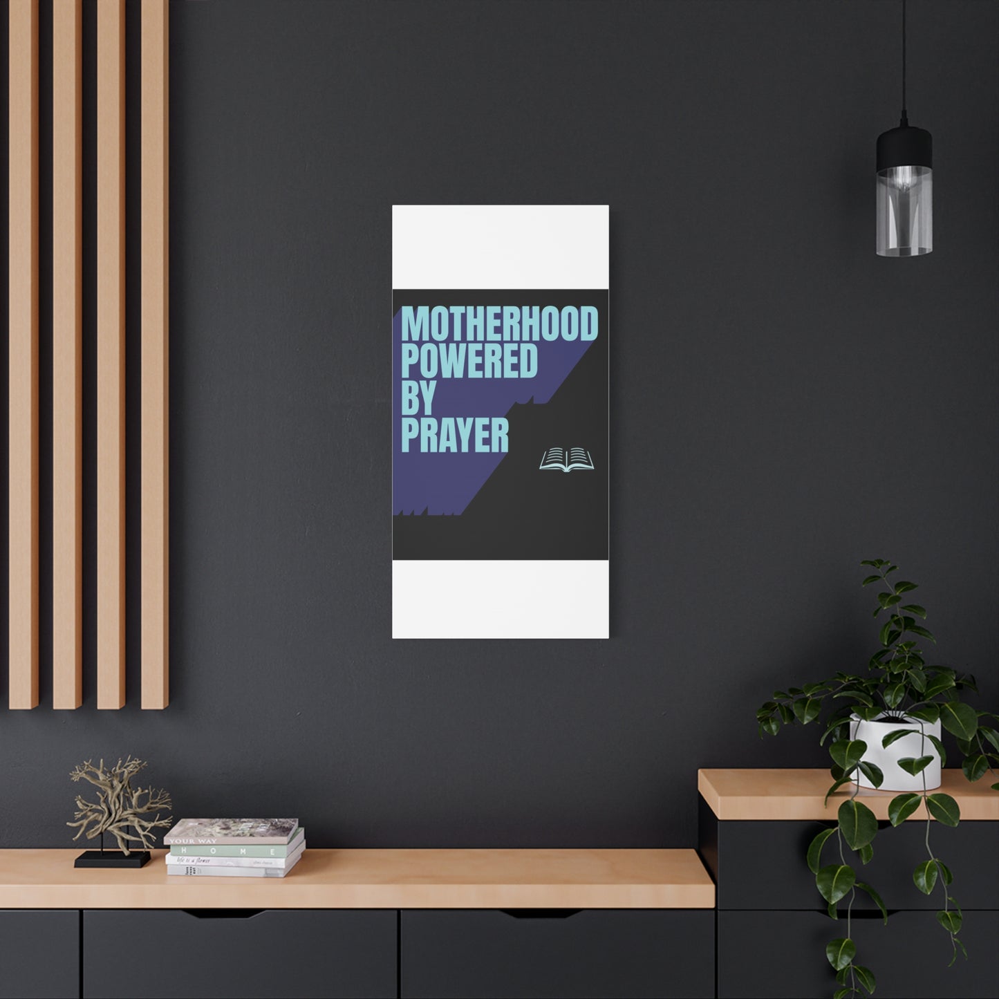 Inspirational Canvas Art - Motherhood Powered By Prayer