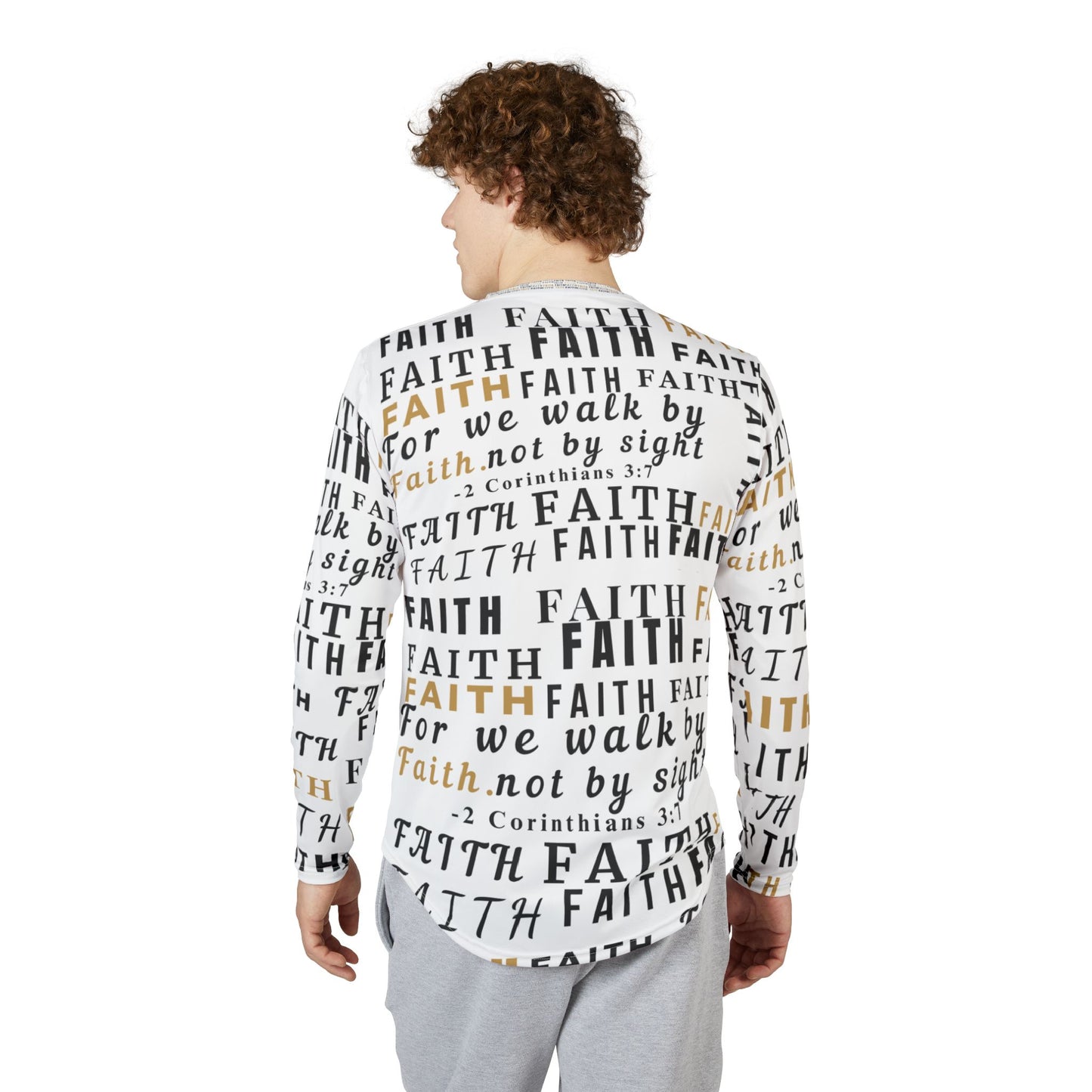 Men's UV Protection Long Sleeve Shirt, Faith Shirt, Inspirational Shirt, Outdoor Apparel, Christian Gift, Summer Shirt, Sun Protection Shirt