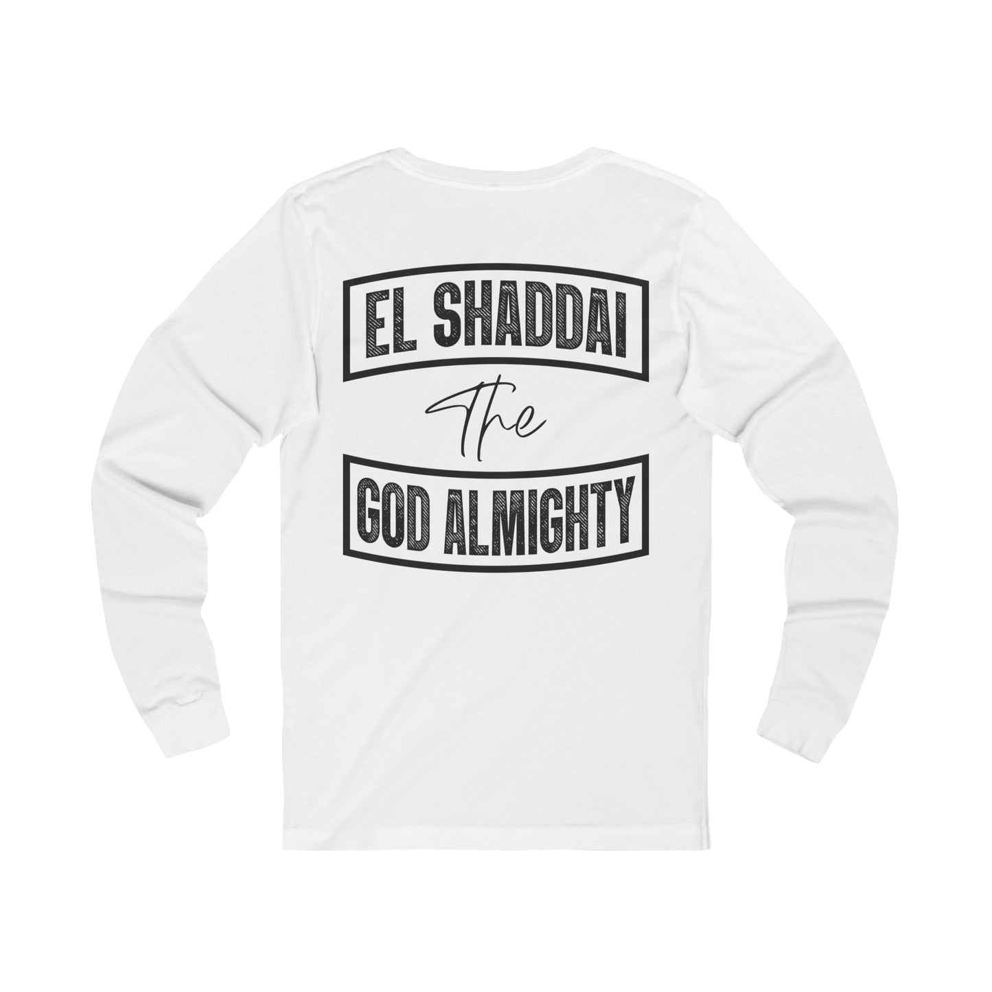 White El Shaddai Long Sleeve Tee