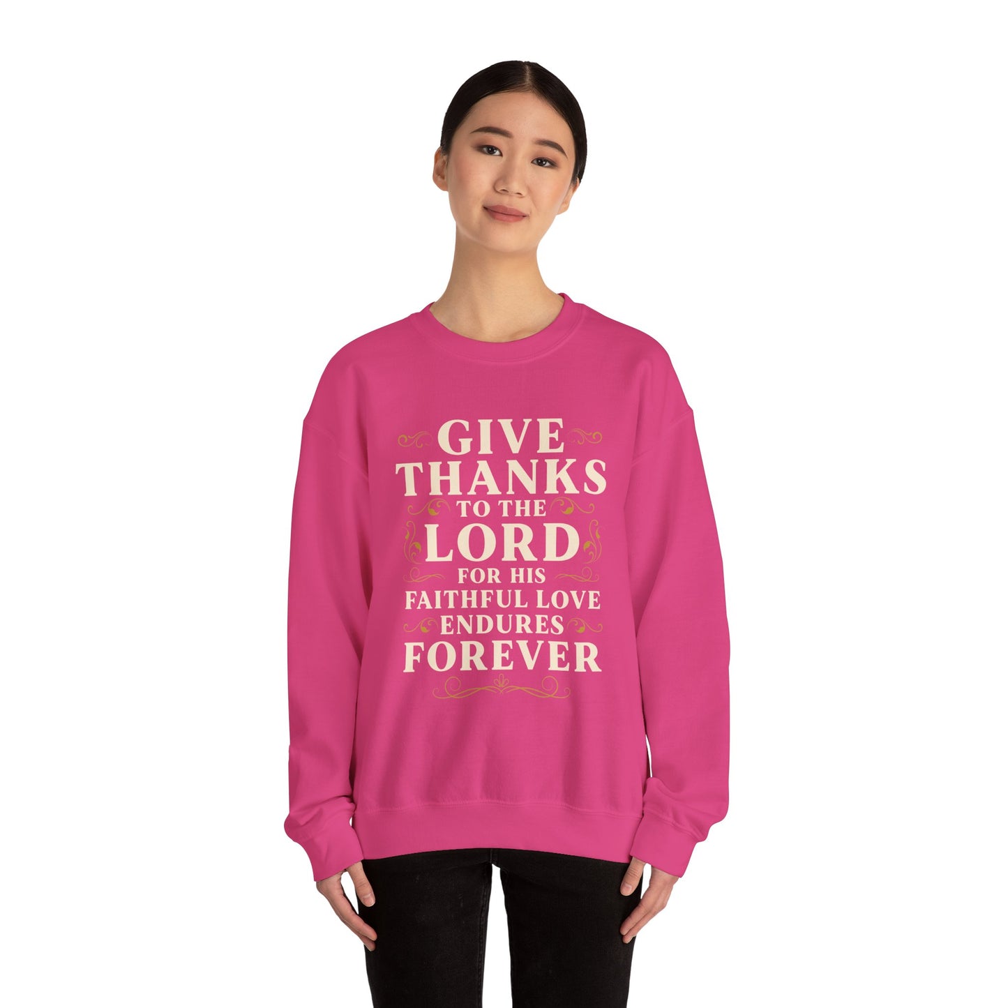 Faithful Love Crewneck Sweatshirt - Christian Gift, Thanksgiving Apparel