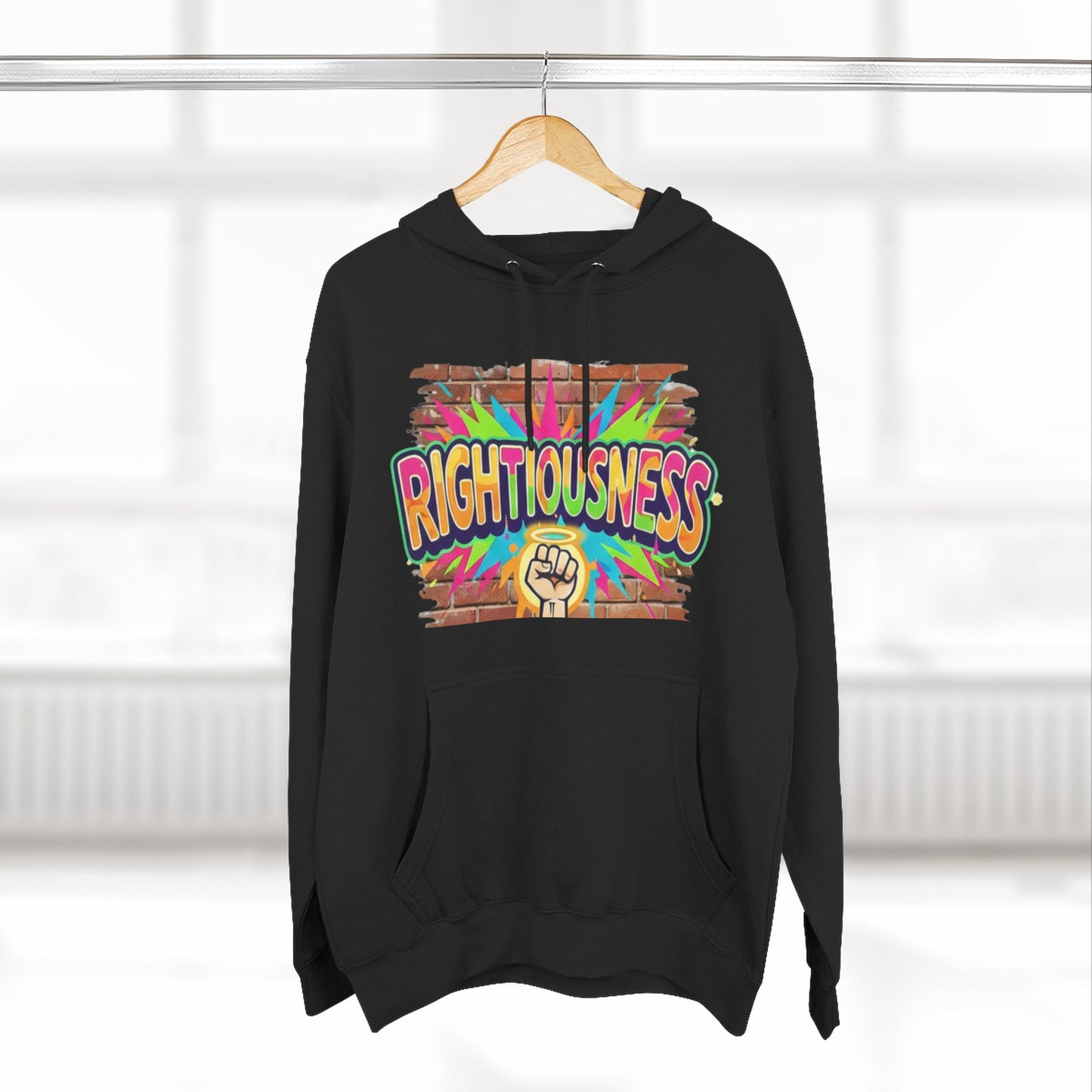 Three-Panel Fleece Hoodie