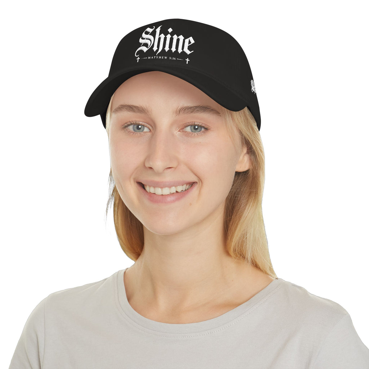 Shine Gothic Script Cap | Low Profile Baseball Cap