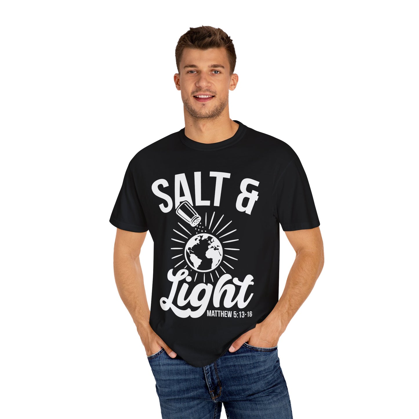 Inspirational Unisex T-Shirt: Salt & Light Graphic, Christian Gifts, Faith Apparel