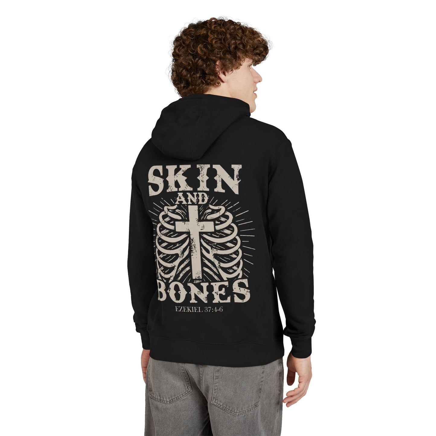 Skin and Bones French Terry Hoodie-For Believers