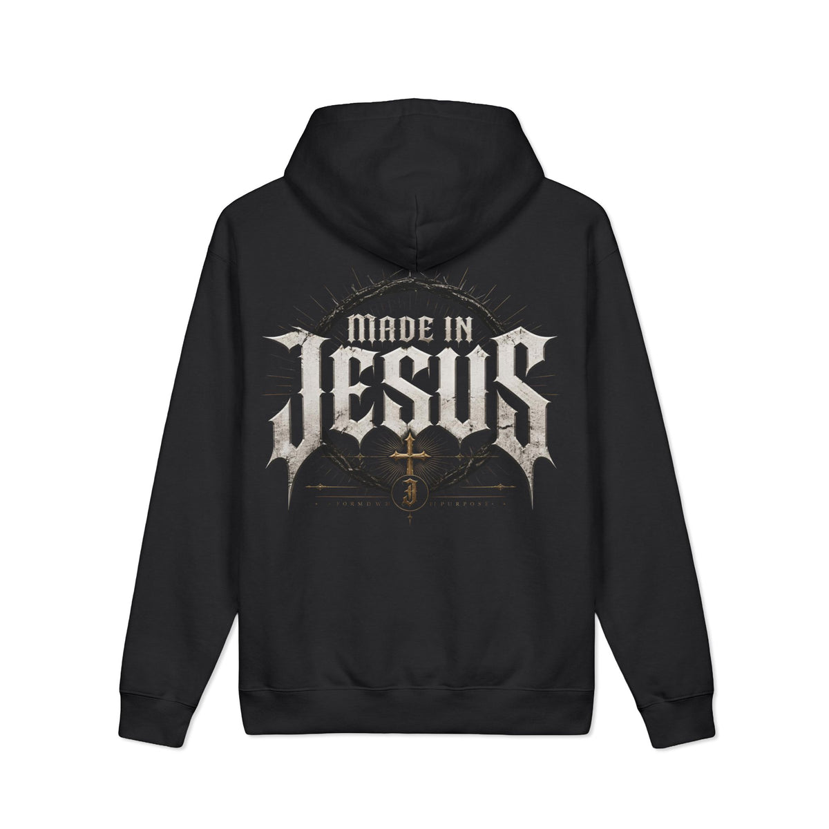 Made in Jesus Hoodie | Christian Faith Graphic Hooded Sweatshirt