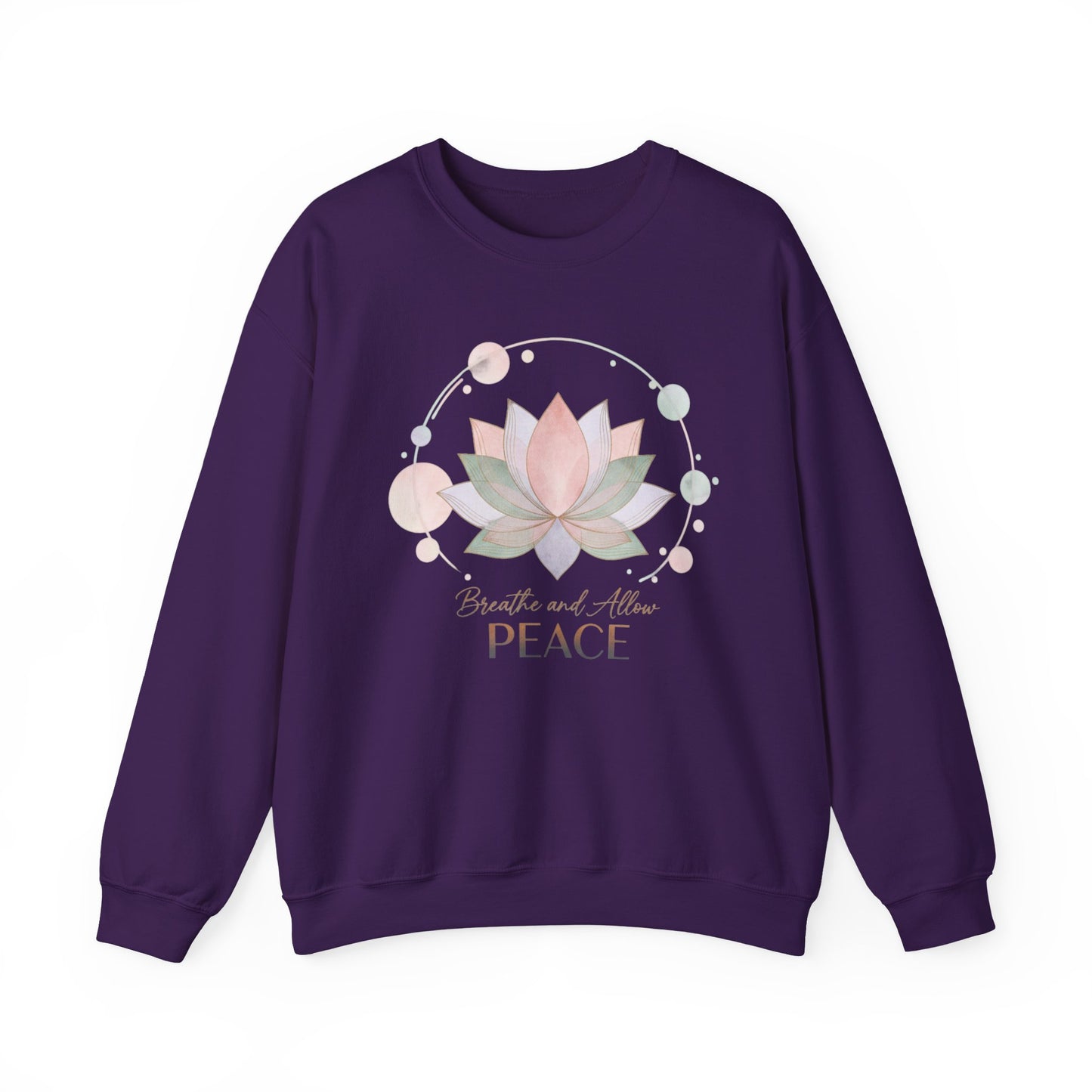 Gentle Boundaries Peace Lotus Sweatshirt | Self Care Mental Wellness
