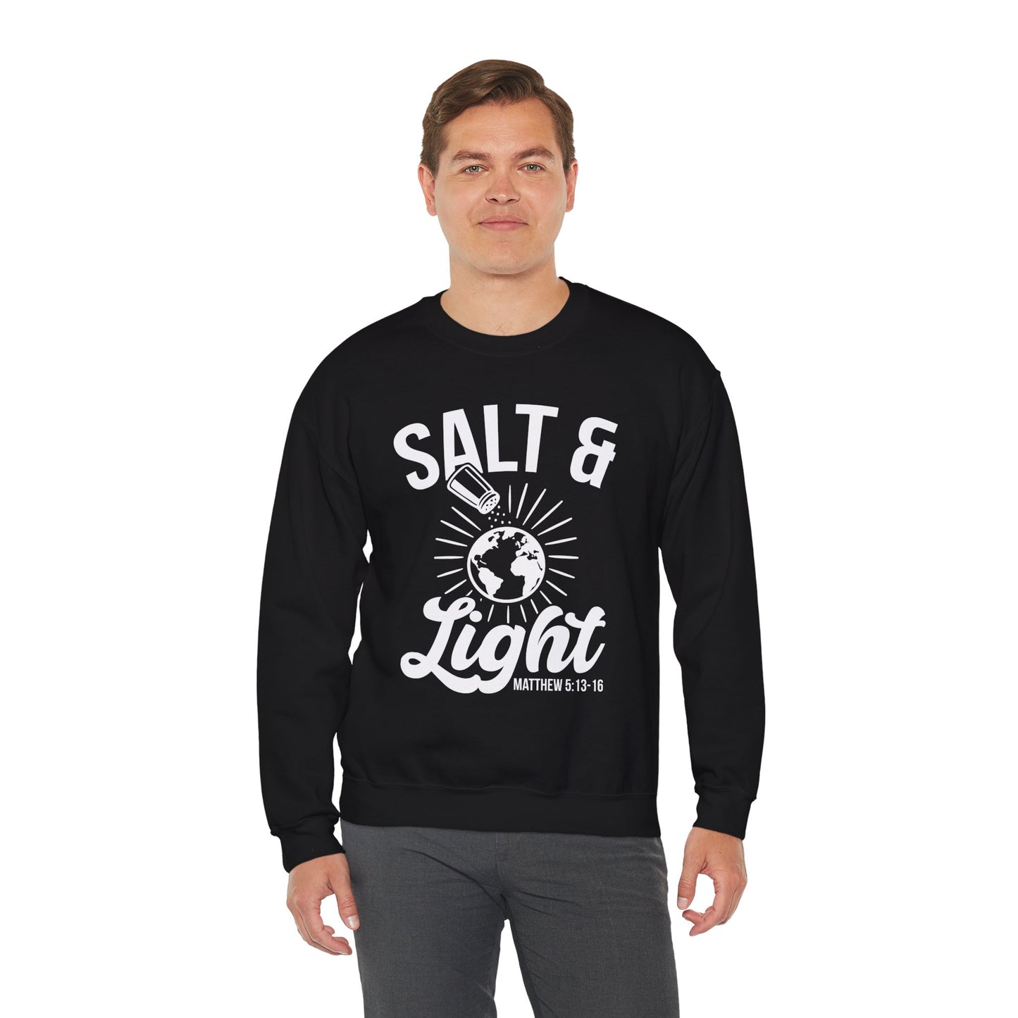 Inspirational Sweatshirt 'Salt & Light' - Cozy Faith Gift - Sweatshirt