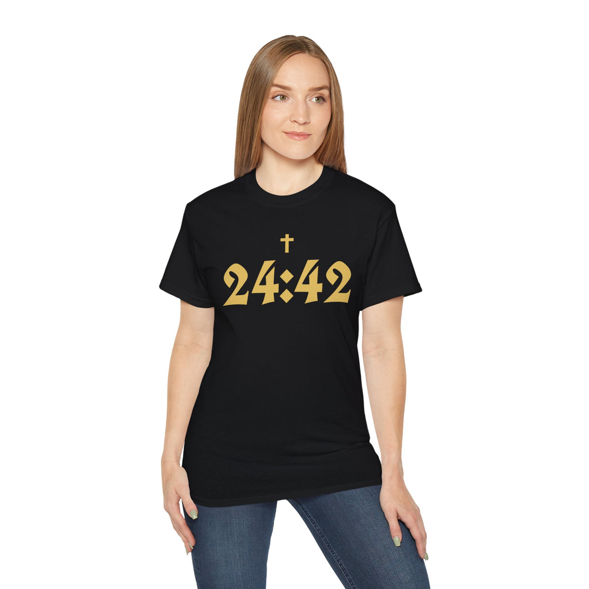 Matthew 24:42 Scripture Tee | Cross Bible Verse Shirt
