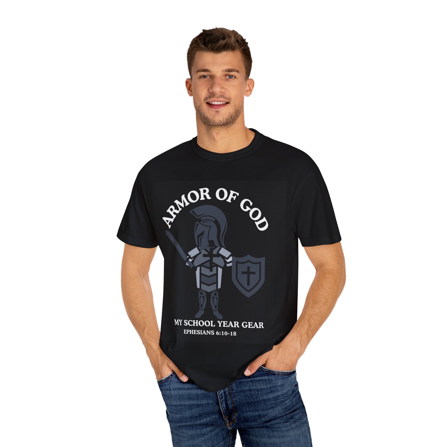 Faith-Inspired Unisex T-Shirt, Armor of God Tee for School, Christian Apparel, Gift for Students, Back to School Shirt