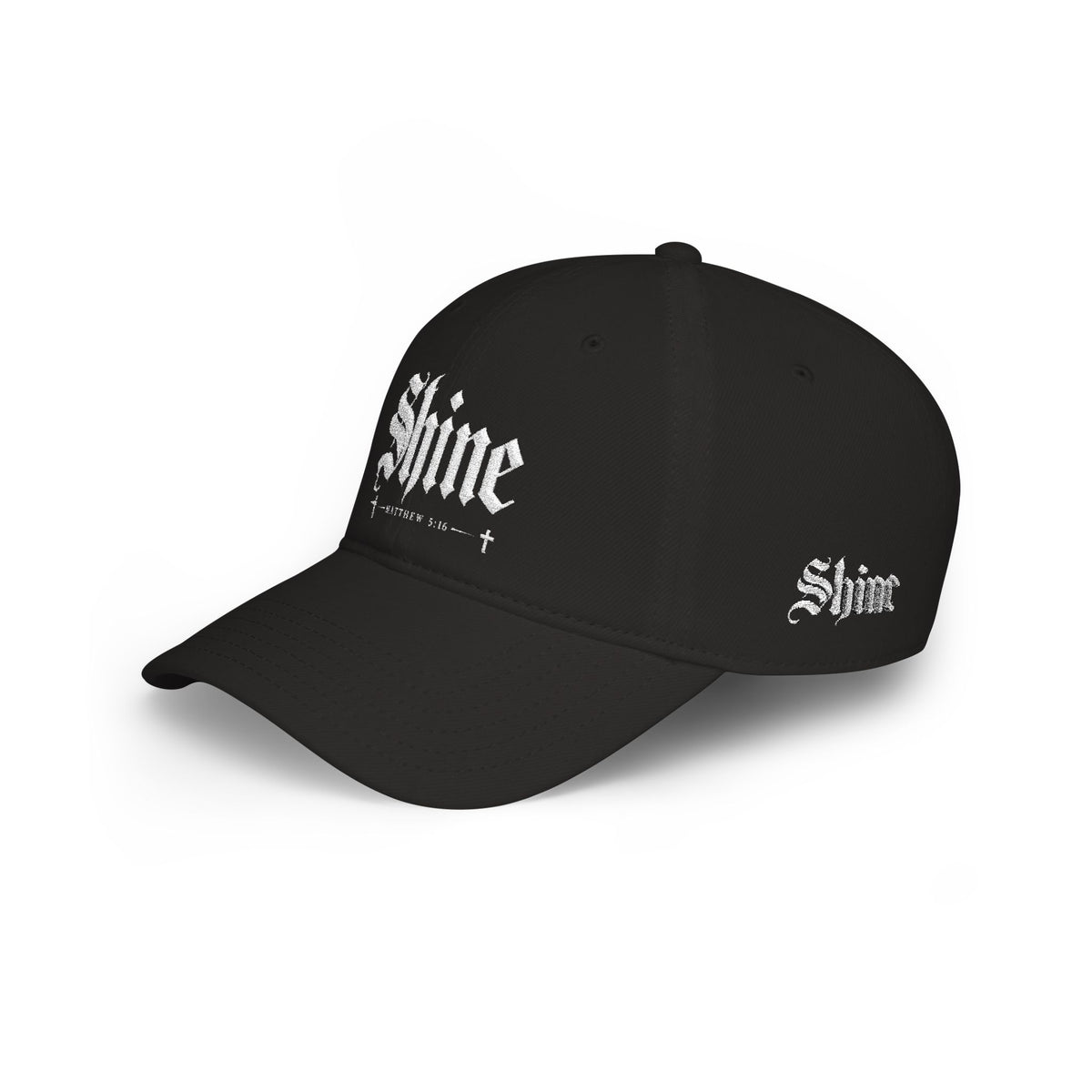 Shine Gothic Script Cap | Low Profile Baseball Cap