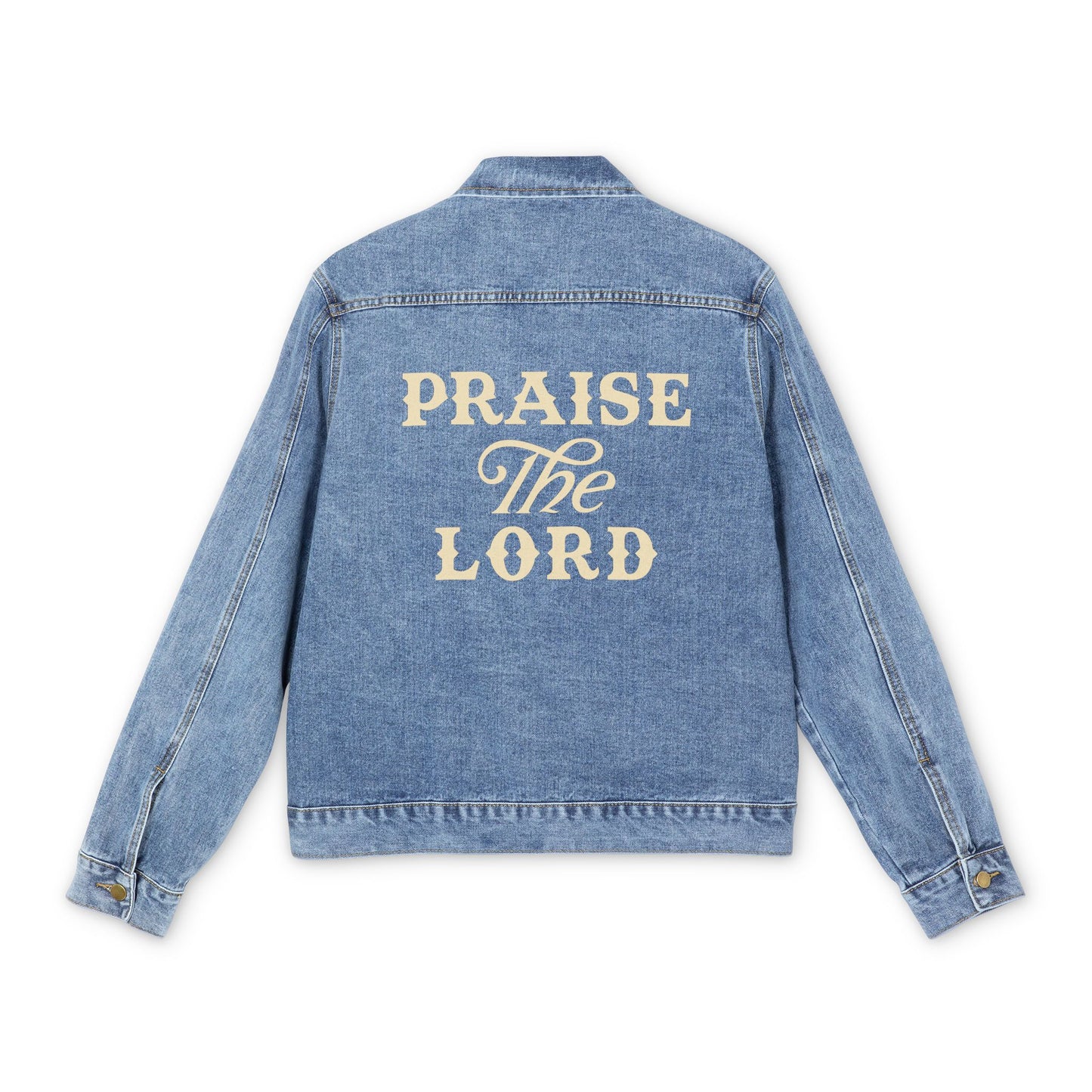 Denim Jacket with Inspirational Quote