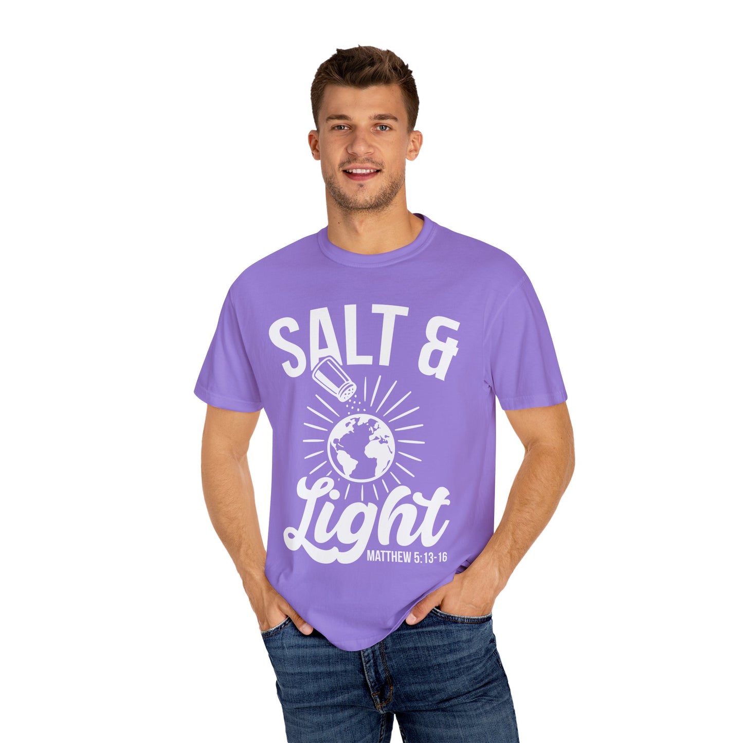 Inspirational Unisex T-Shirt: Salt & Light Graphic, Christian Gifts, Faith Apparel