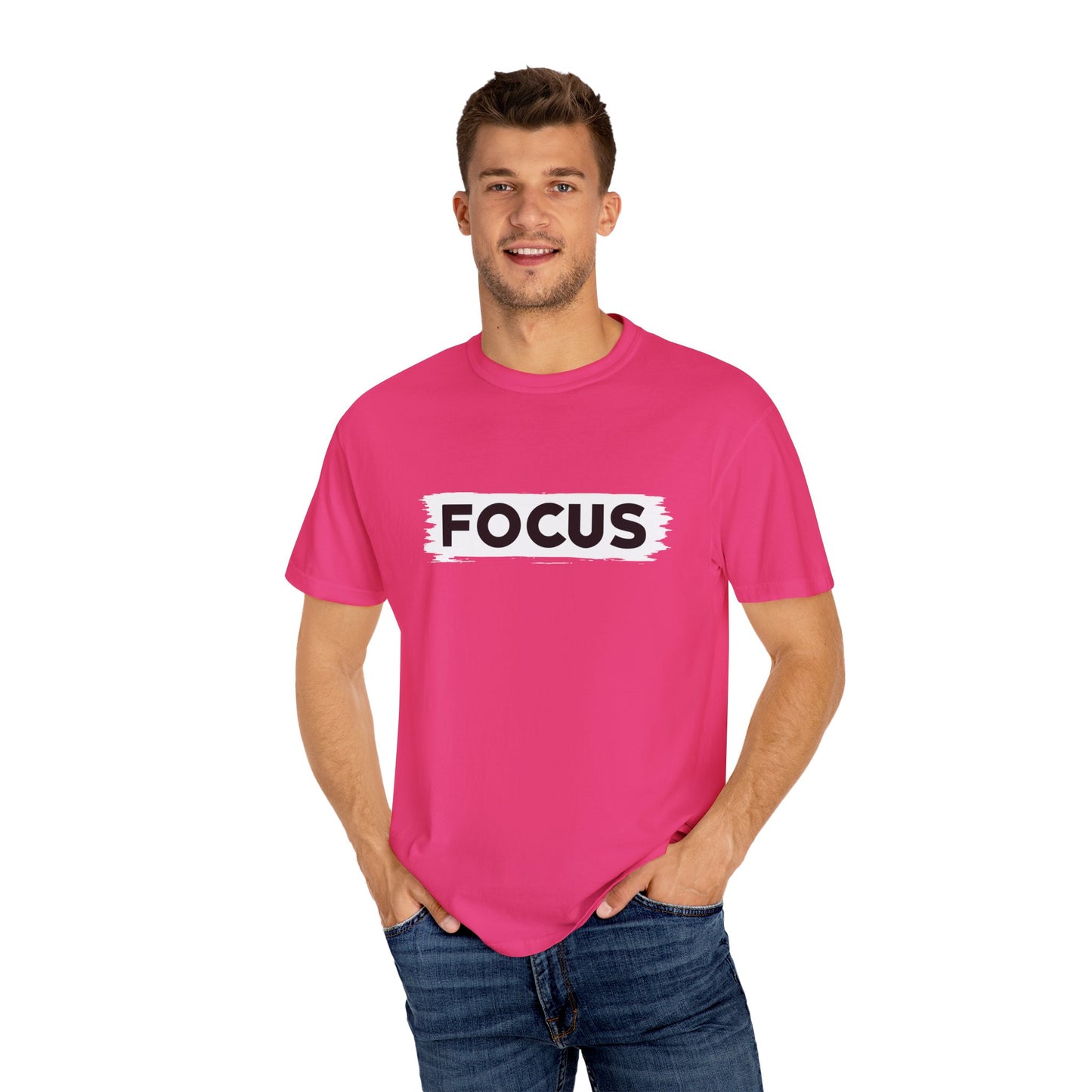 Unisex Focus T-Shirt | Motivational Garment-Dyed Tee