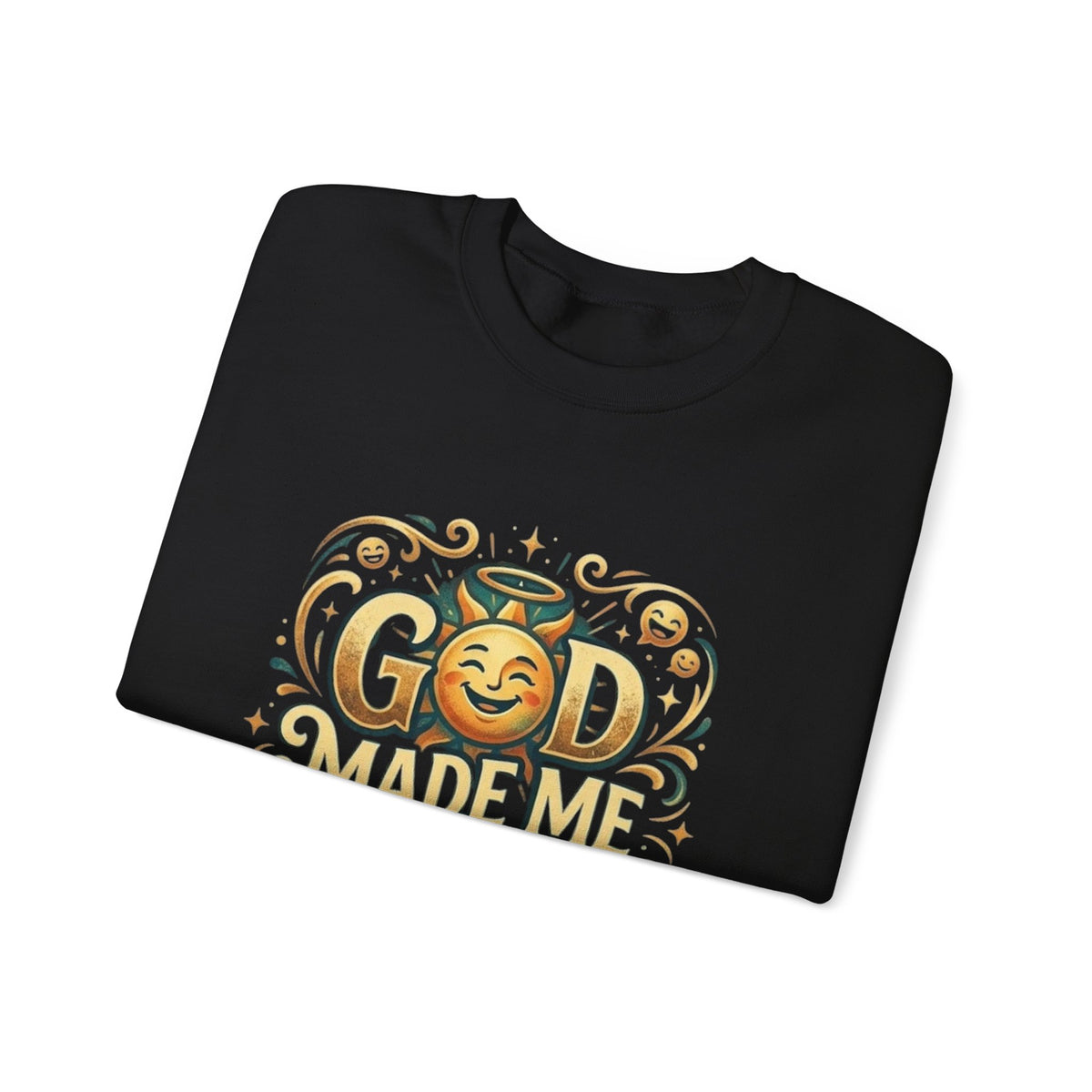God Made Me Laugh sweatshirt | Religious Christian humor design