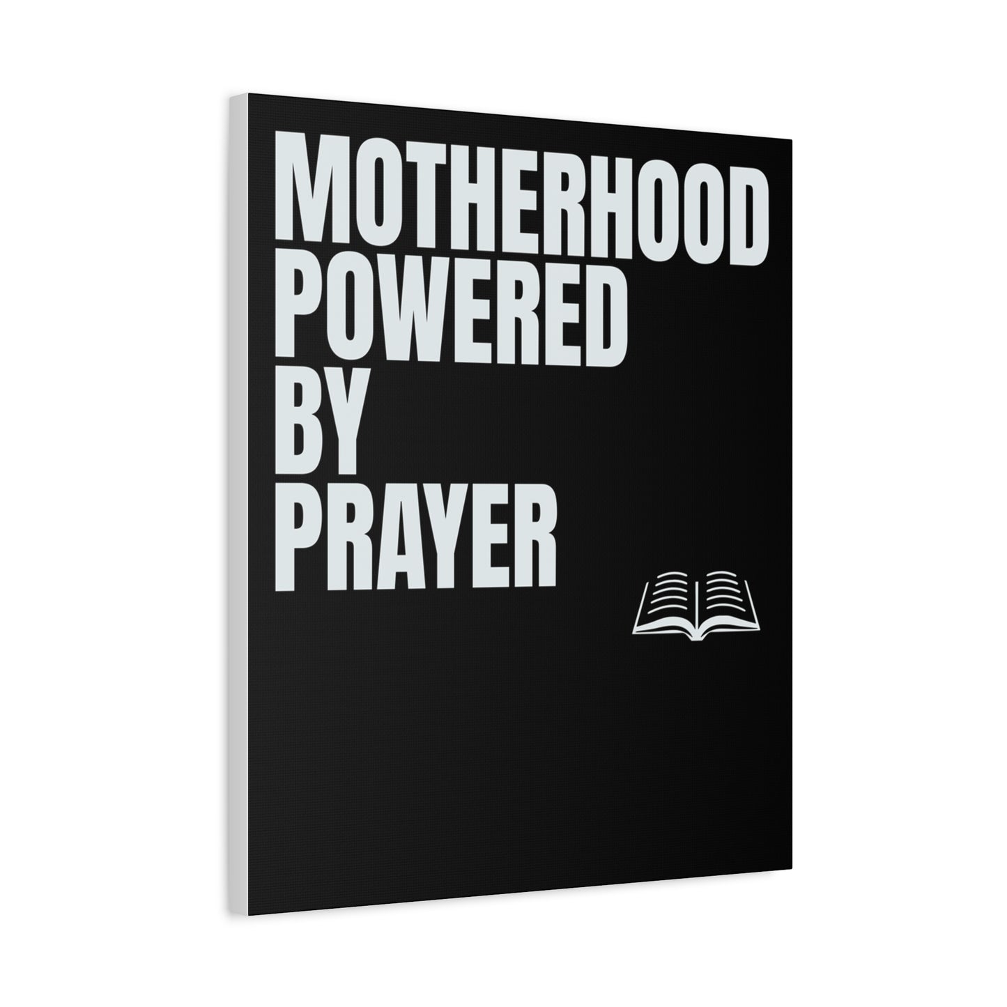 Inspirational Canvas Wall Art - Motherhood Powered by Prayer
