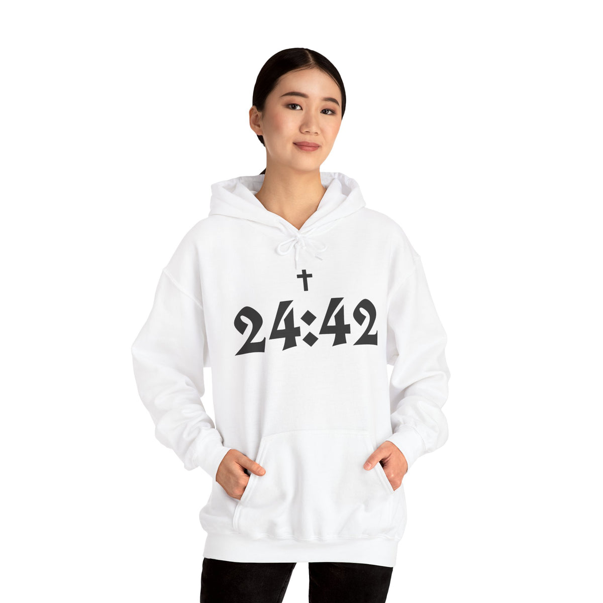 Matthew 24:42 Hoodie | Bible Verse Christian Faith Cross
