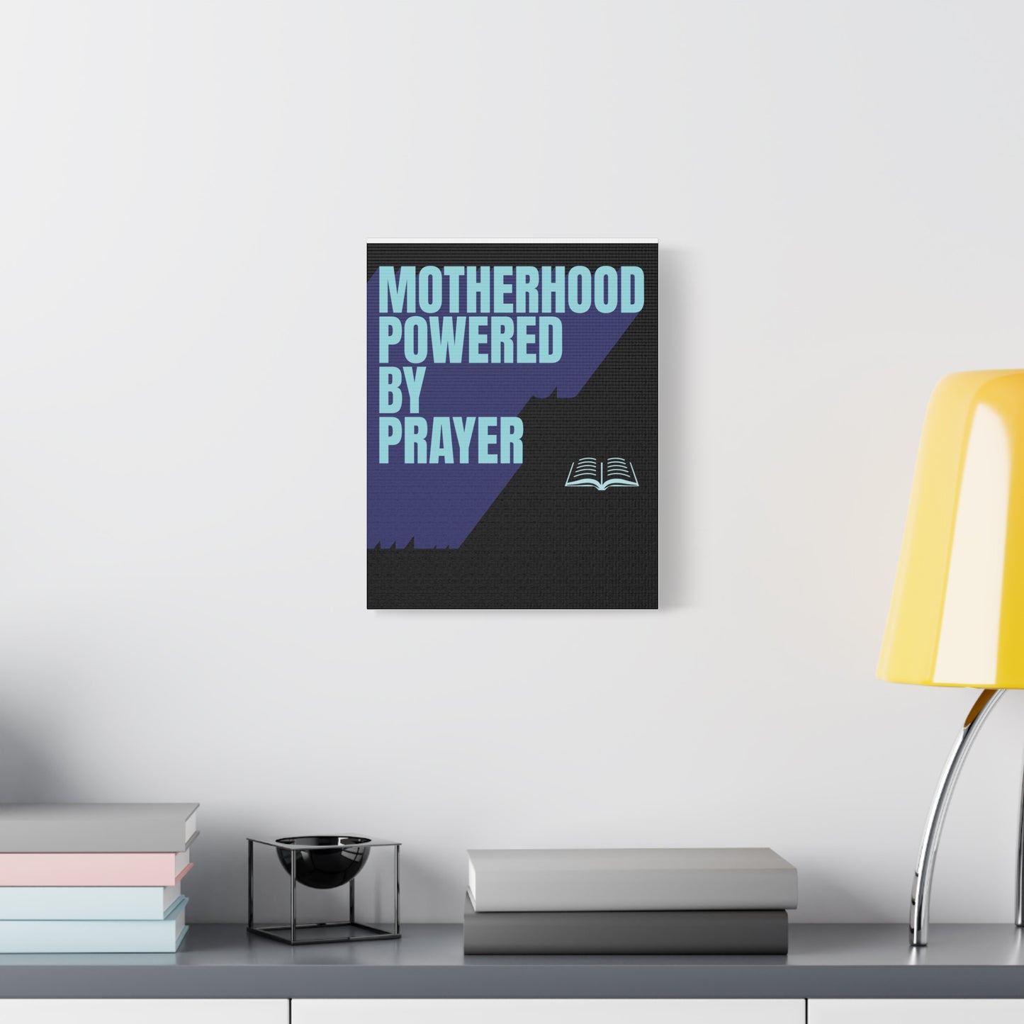 Inspirational Canvas Art - Motherhood Powered By Prayer