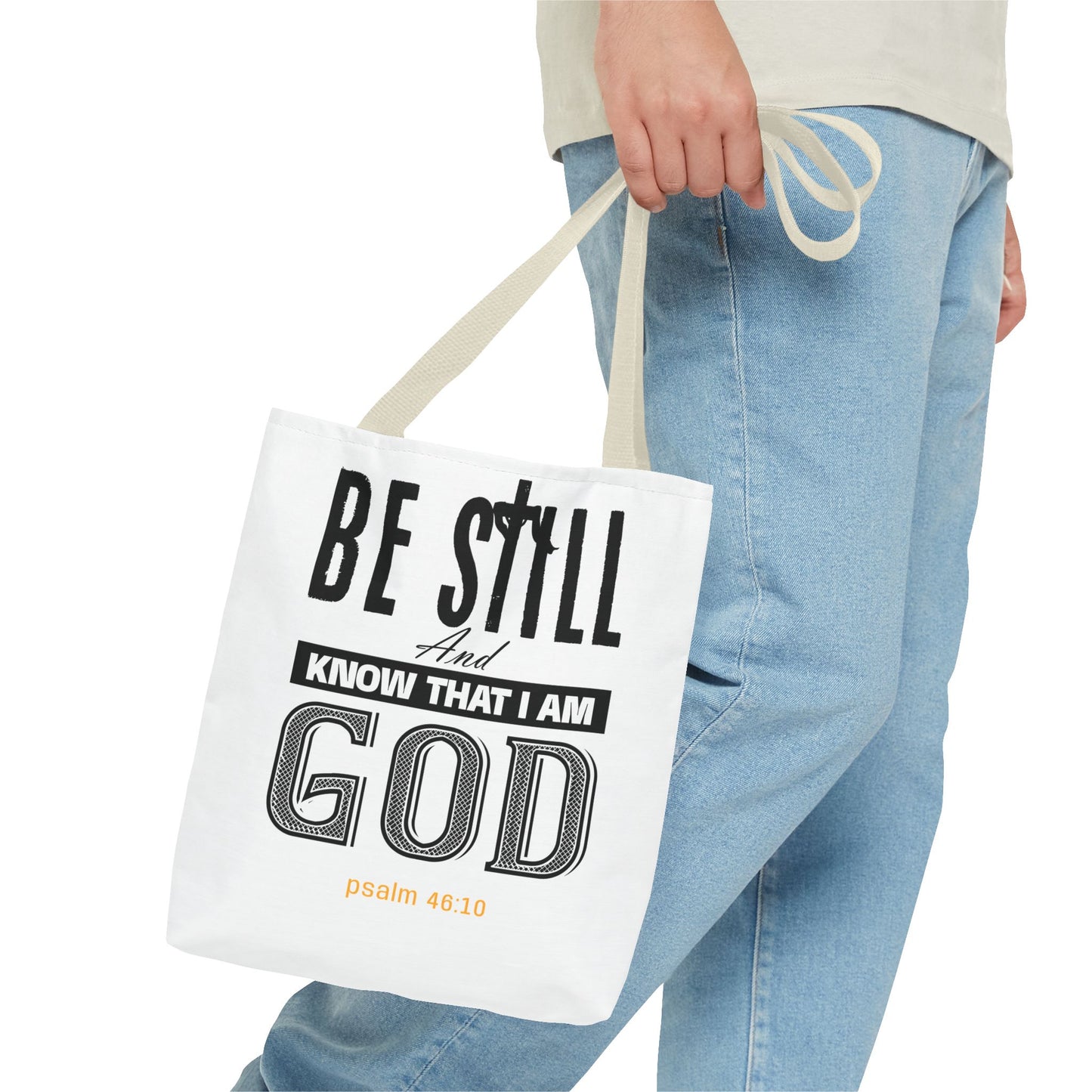 Religious Tote Bag - Be Still And Know That I Am God