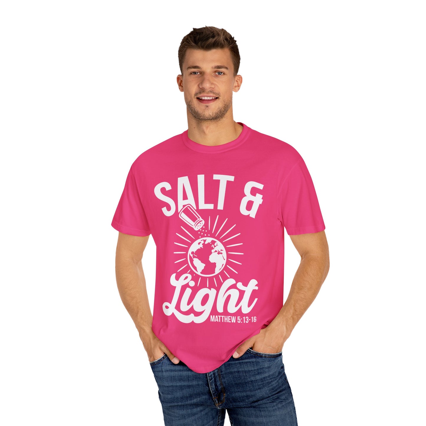 Inspirational Unisex T-Shirt: Salt & Light Graphic, Christian Gifts, Faith Apparel
