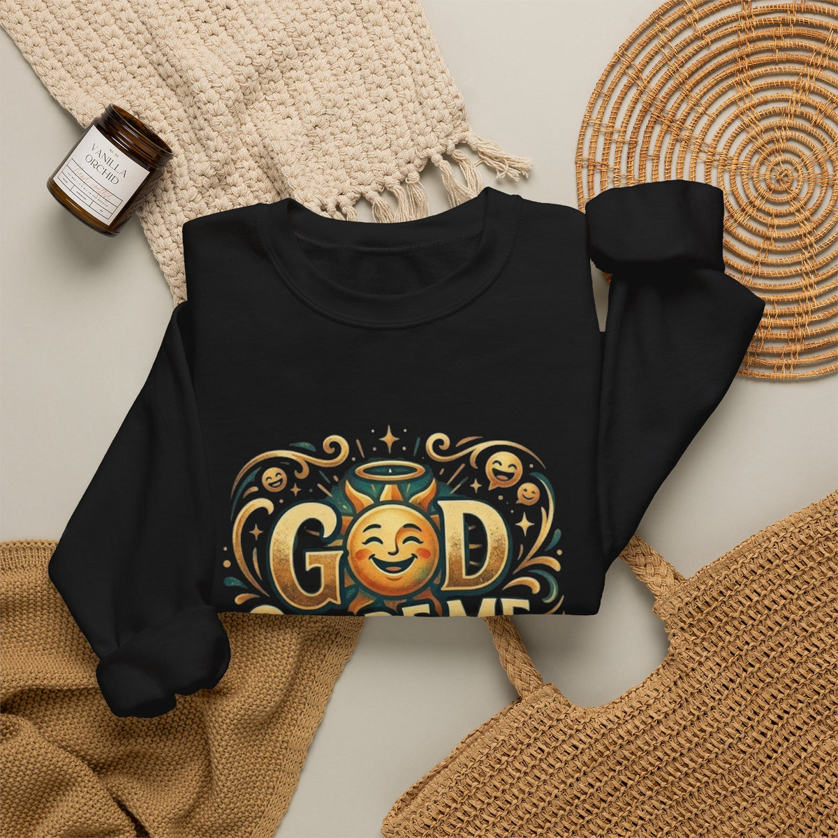 God Made Me Laugh sweatshirt | Religious Christian humor design