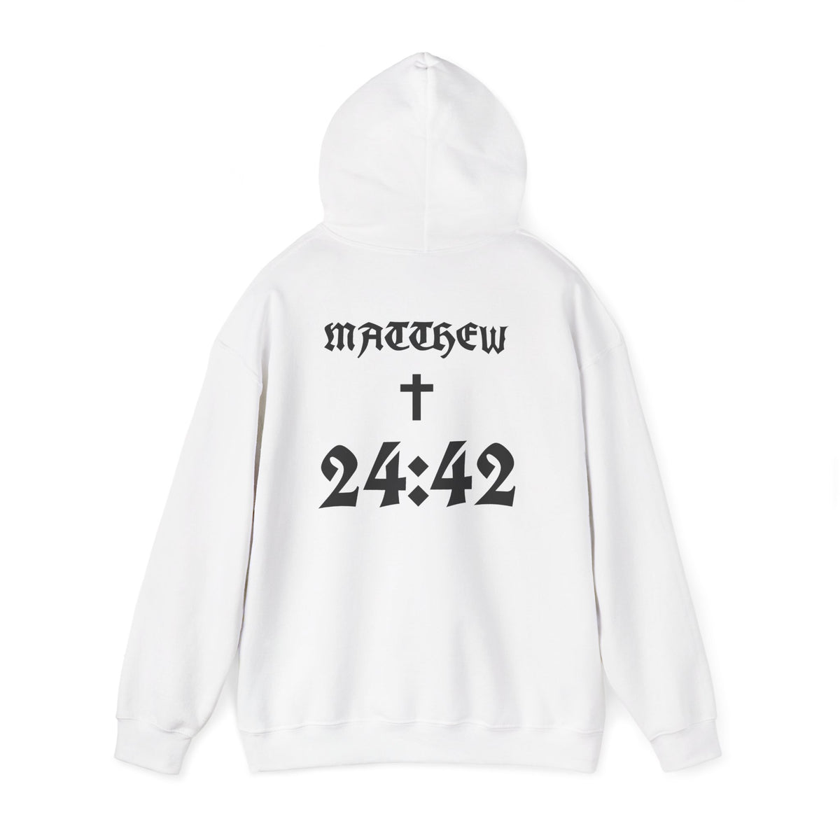 Matthew 24:42 Hoodie | Bible Verse Christian Faith Cross