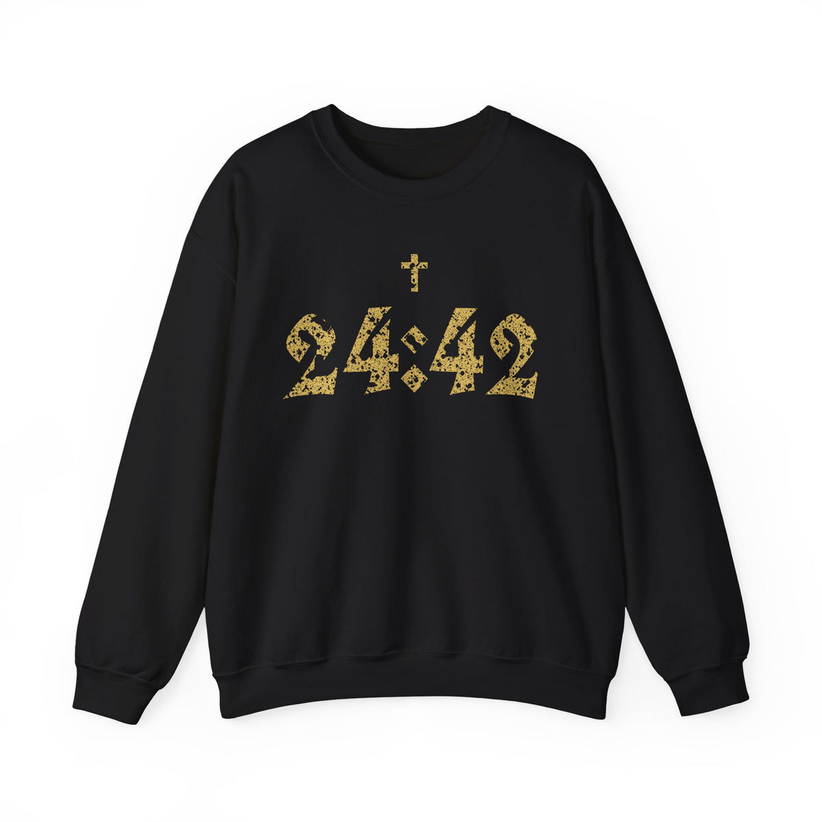Matthew 24:42 Crewneck Sweatshirt | Bible Verse Cross