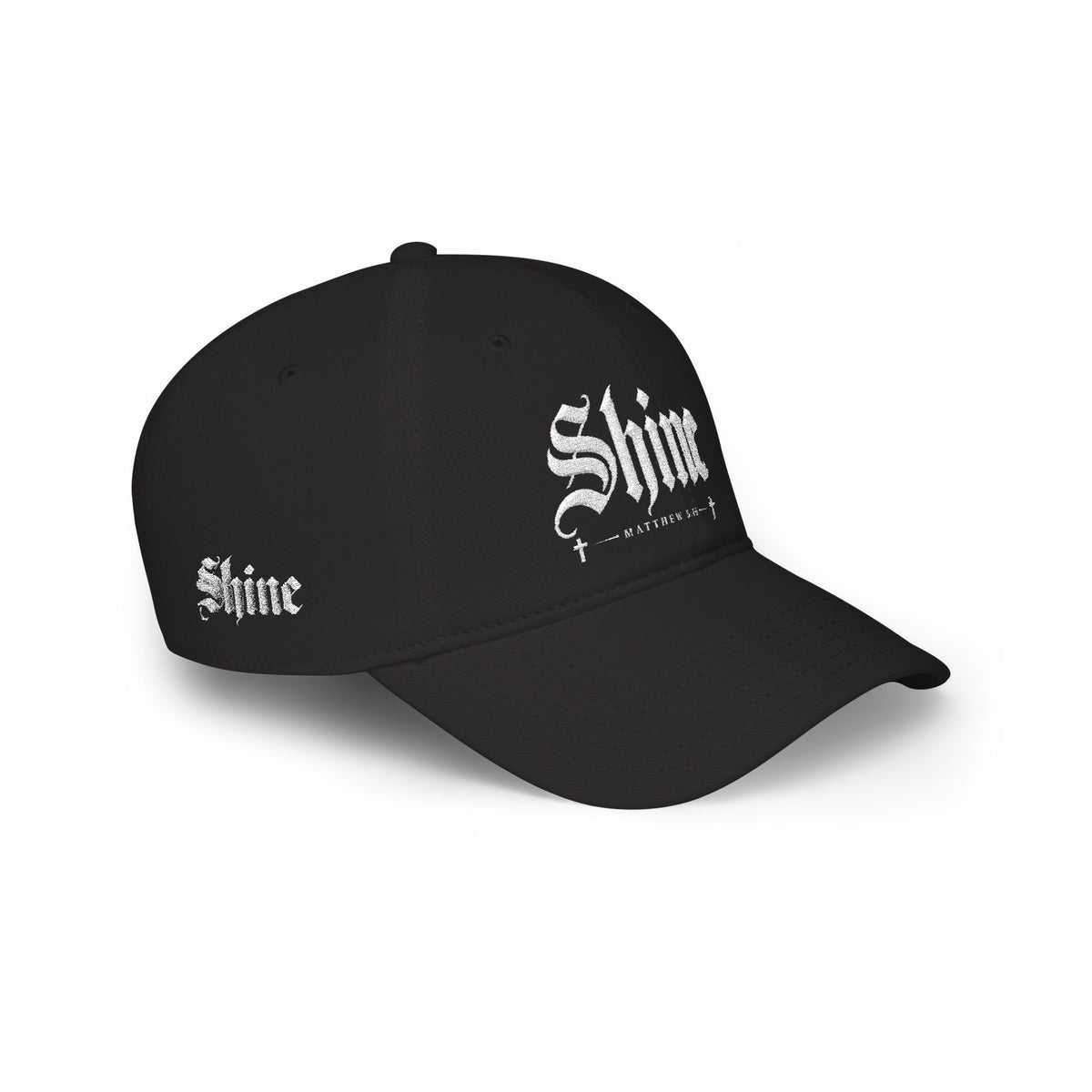 Shine Gothic Script Cap | Low Profile Baseball Cap