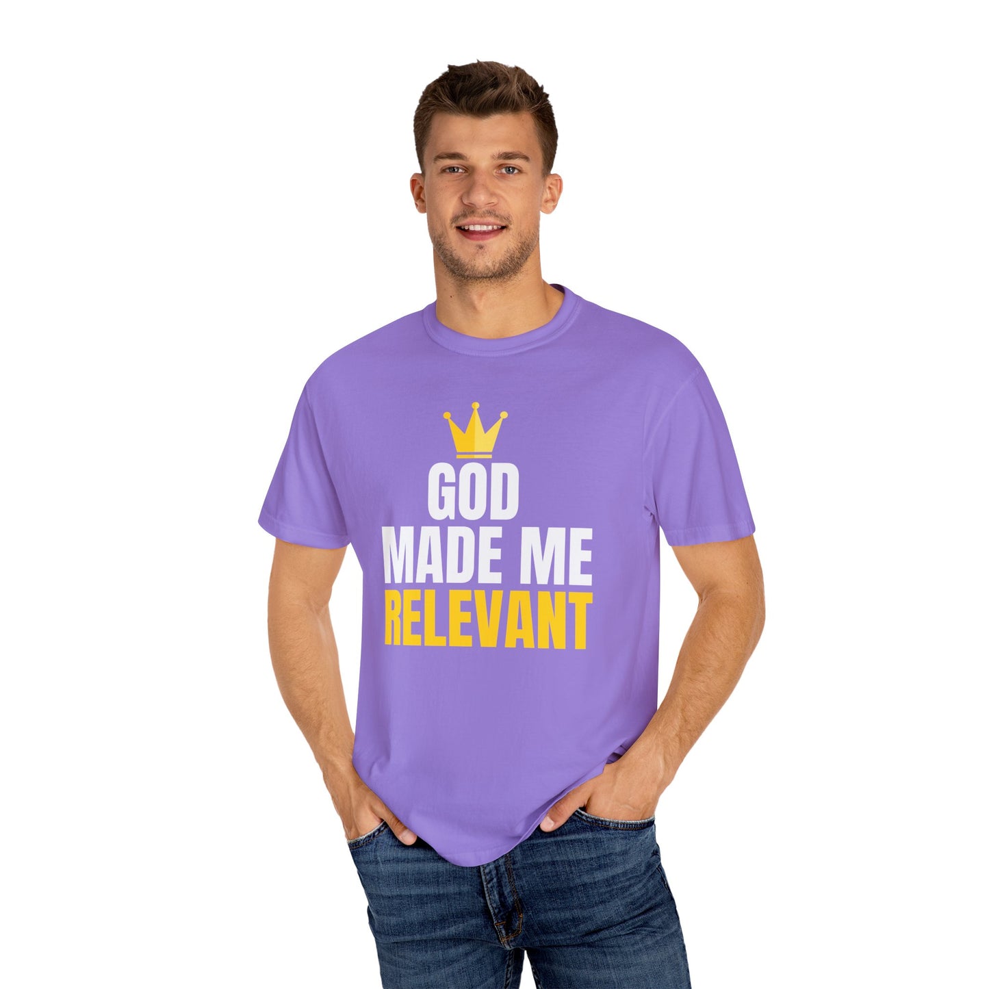 God Made Me Relevant T-shirt, Funny Gift for Believers, Unisex Religious [...]