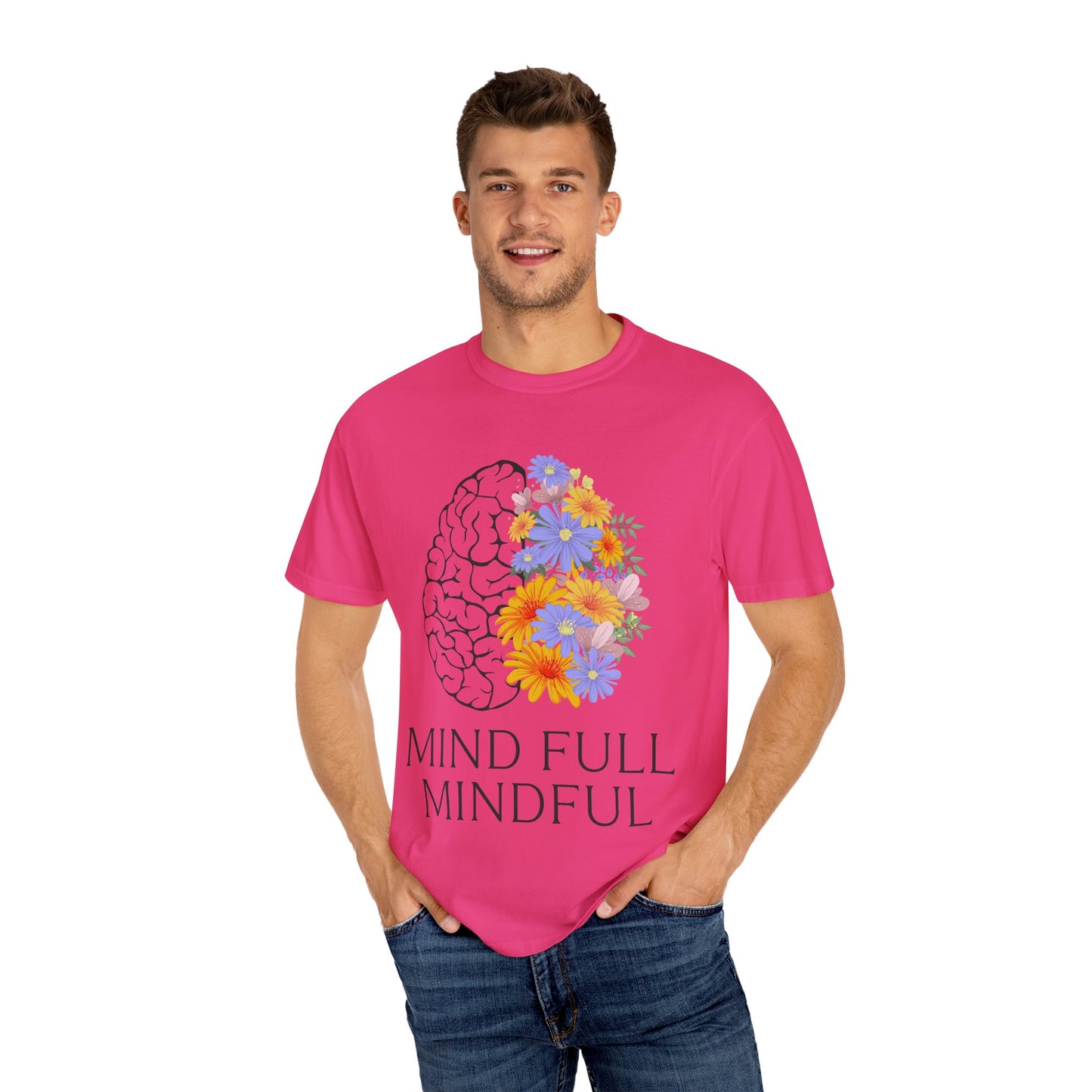 Mindful Floral Unisex T-Shirt - Embrace Positive Vibes