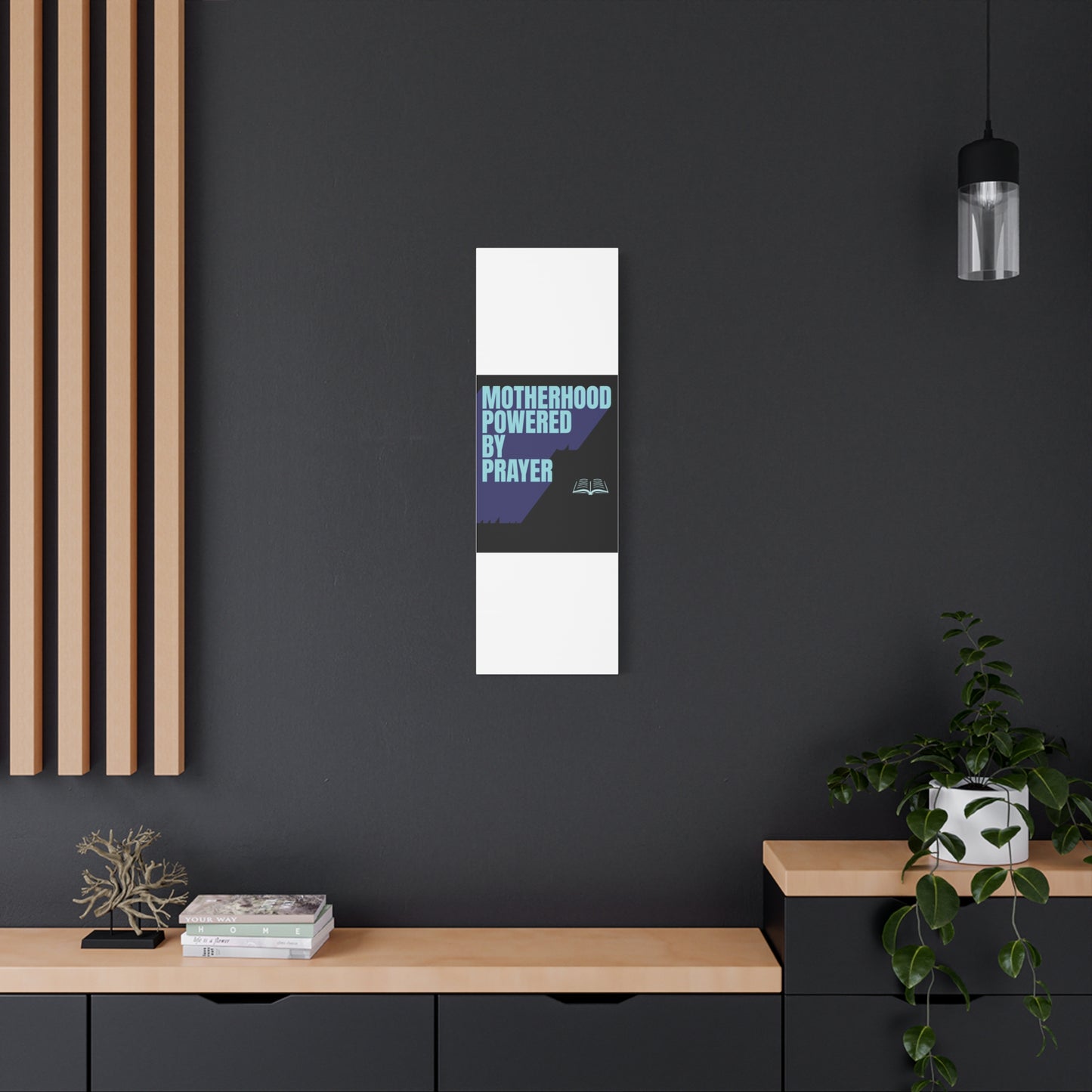 Inspirational Canvas Art - Motherhood Powered By Prayer