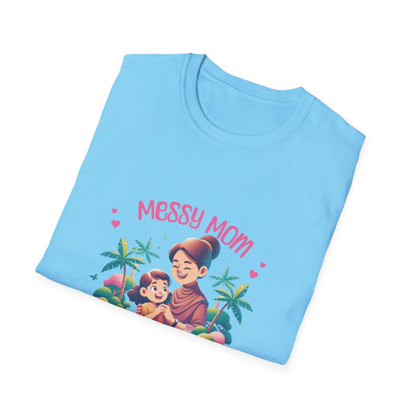 Messy Mom Blessed by God Unisex Softstyle T-Shirt