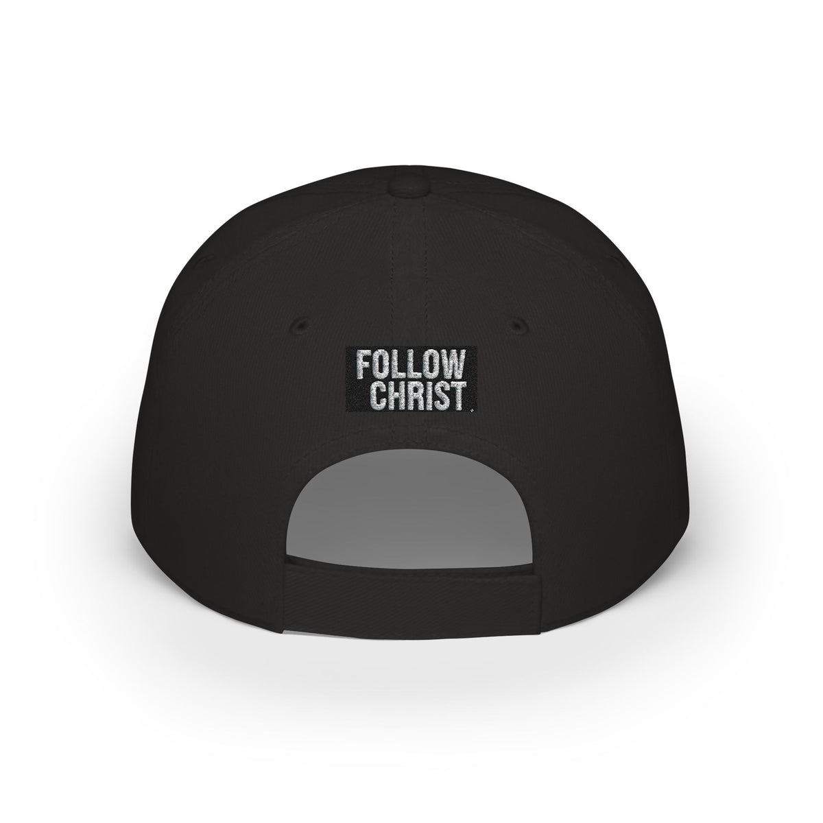 DC+PL Cross Logo Baseball Cap — "Follow Christ" Low Profile Christian Hat