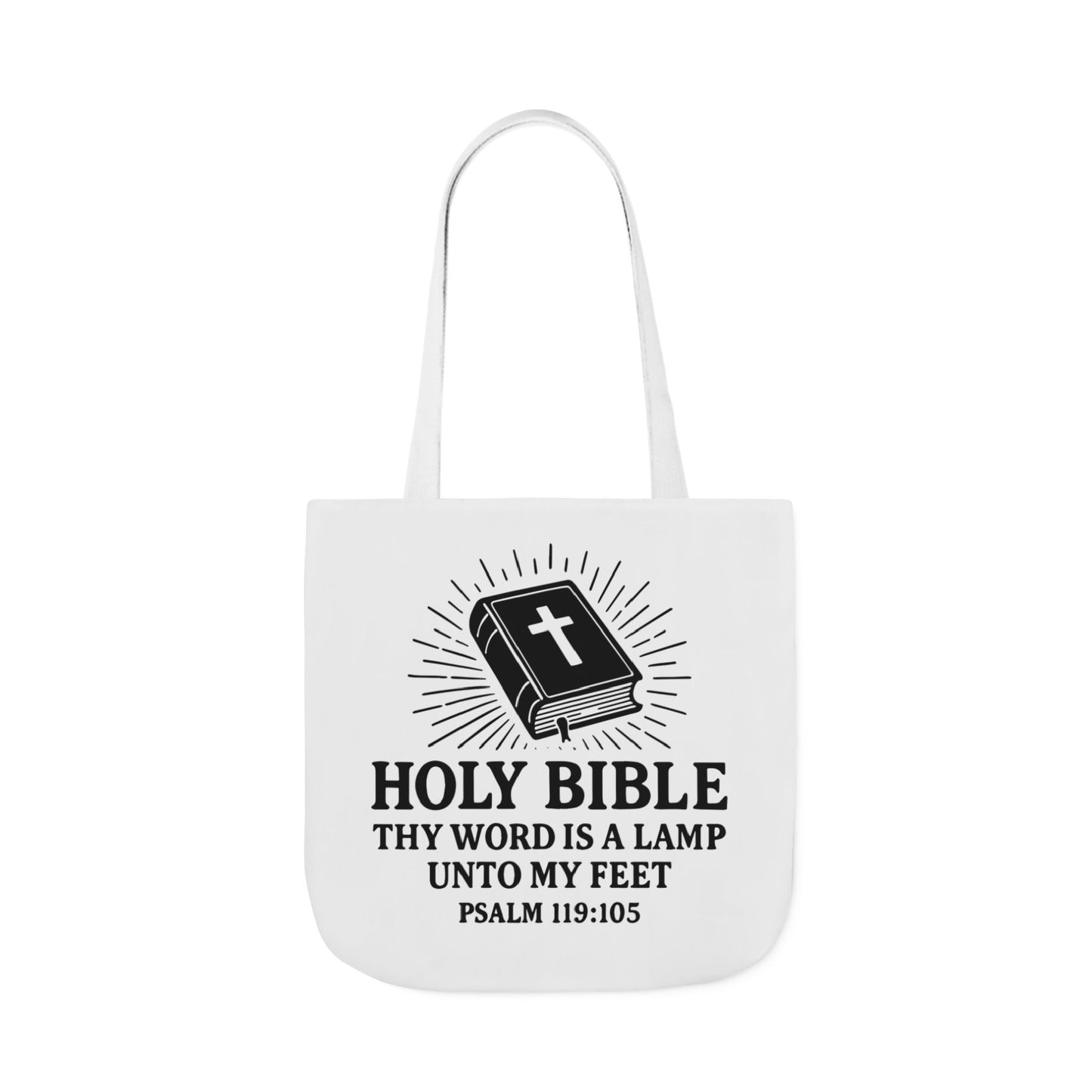 Bible Quote Tote Bag, Inspirational Christian Eco-Friendly Shopping Canvas