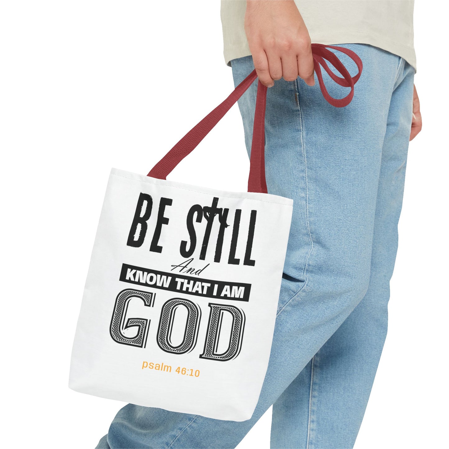 Religious Tote Bag - Be Still And Know That I Am God