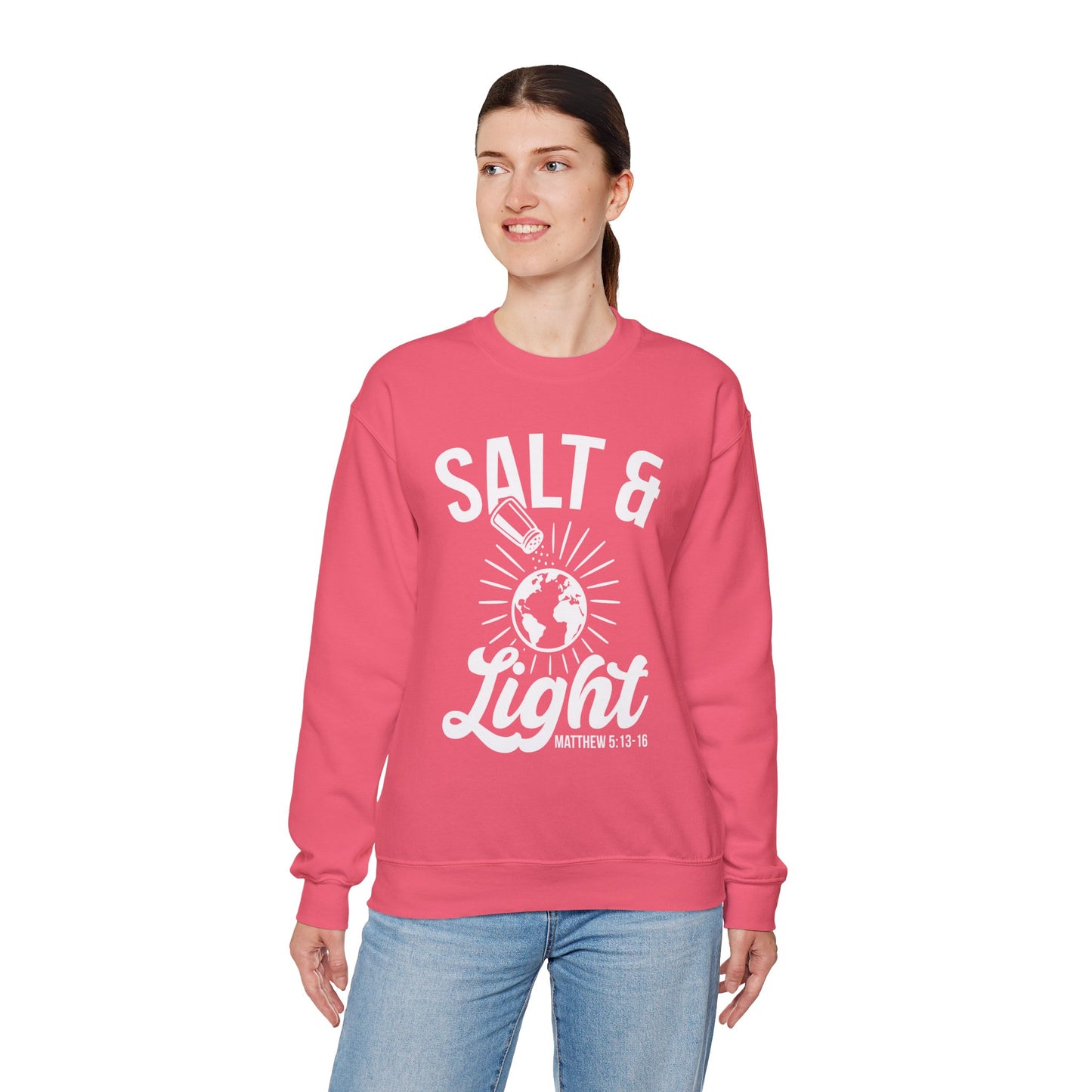 Inspirational Sweatshirt 'Salt & Light' - Cozy Faith Gift - Sweatshirt