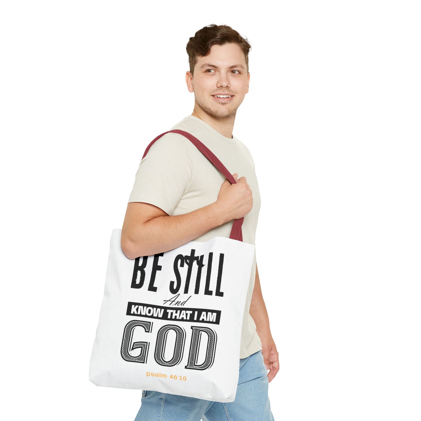 Religious Tote Bag - Be Still And Know That I Am God
