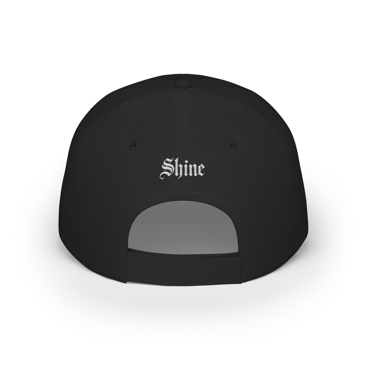 Shine Gothic Script Cap | Low Profile Baseball Cap