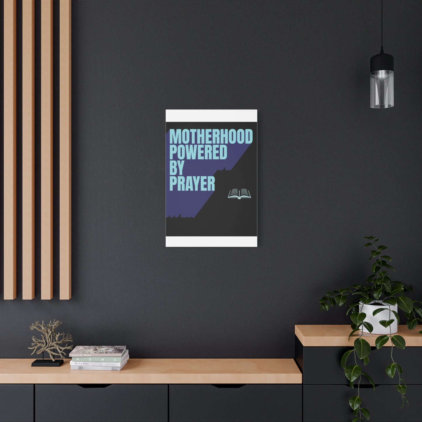 Inspirational Canvas Art - Motherhood Powered By Prayer