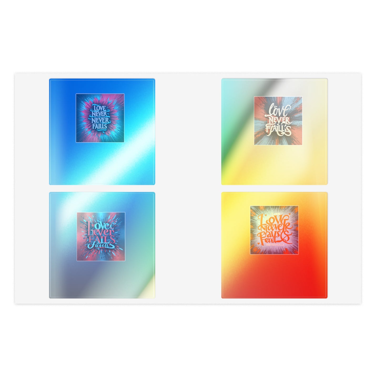 Love Never Fails -Sticker Sheets