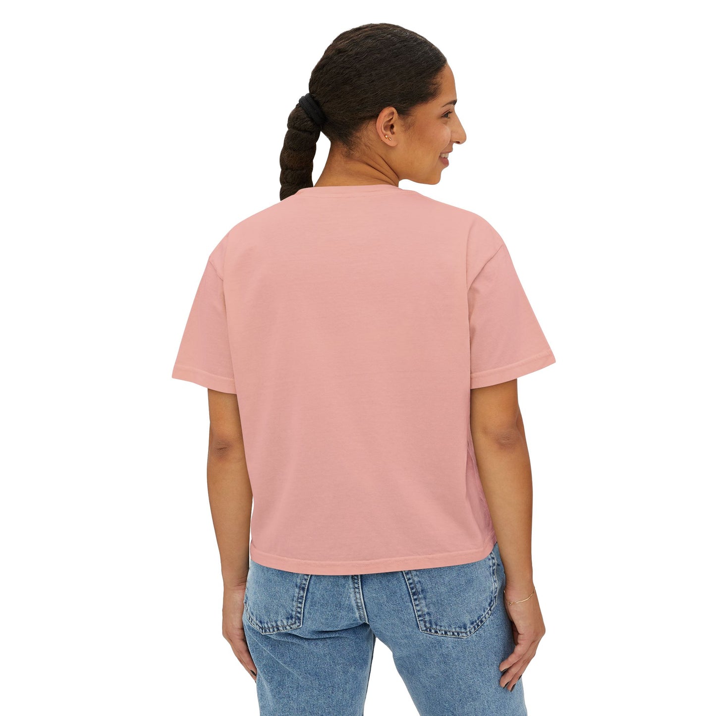 Inspirational Women's Boxy Tee - "You Are Altogether Beautiful" Floral Design