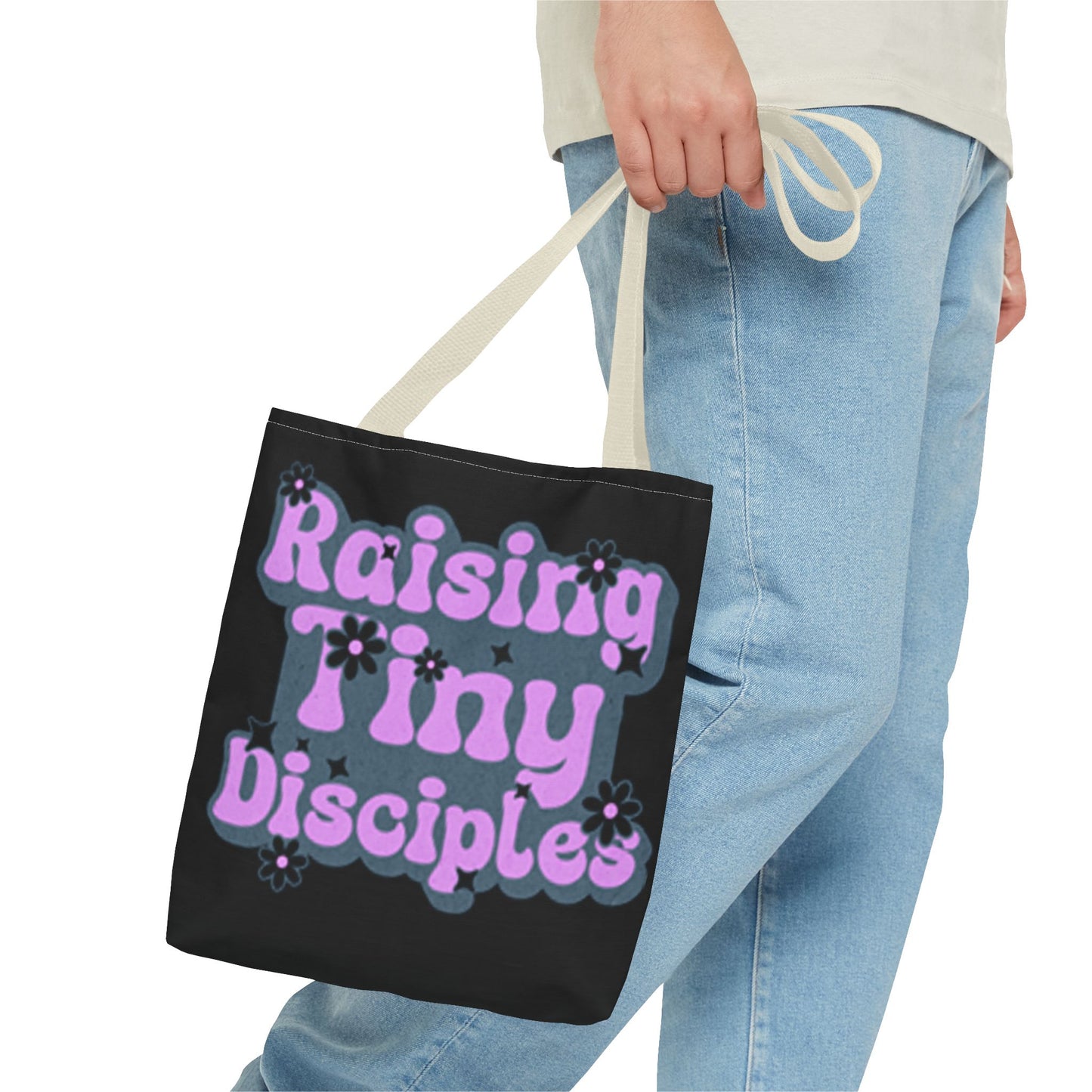 Raising Tiny Disciples Tote Bag - Eco-Friendly Bag for Moms & Caregivers