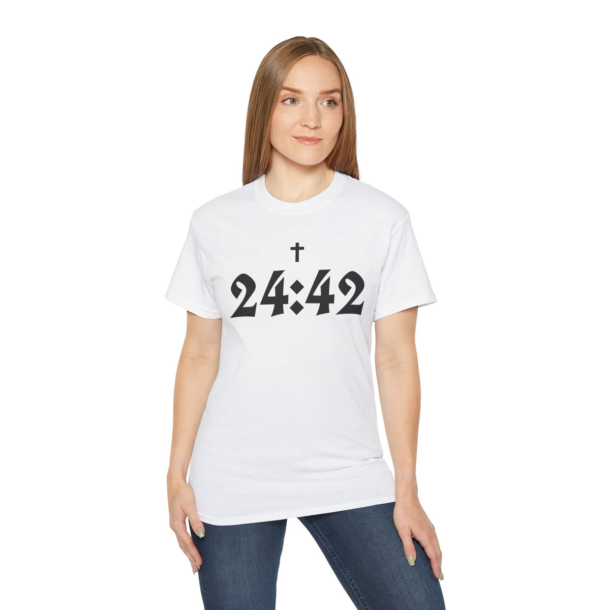 Matthew 24:42 Bible Verse Tee | Cross, Scripture Shirt