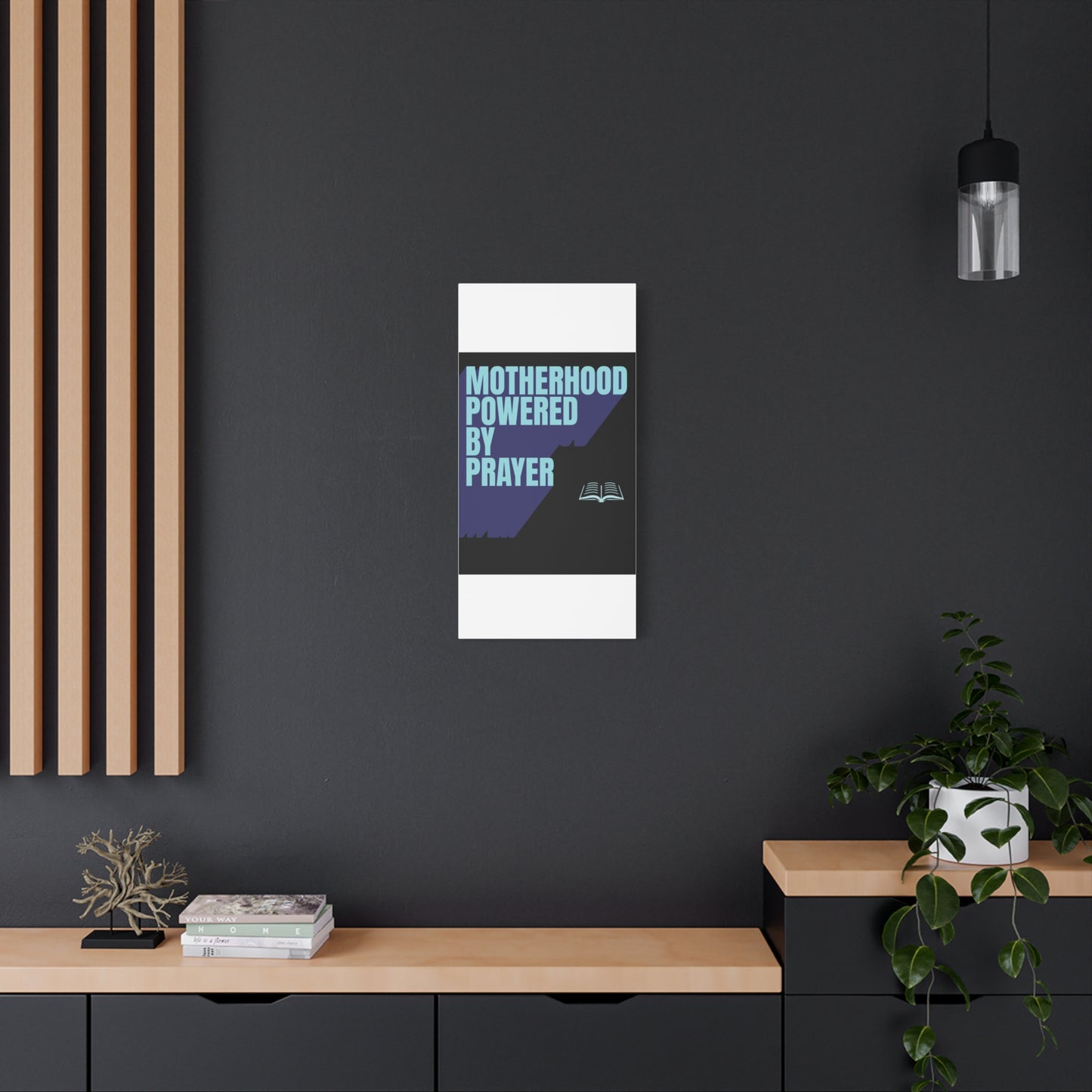 Inspirational Canvas Art - Motherhood Powered By Prayer