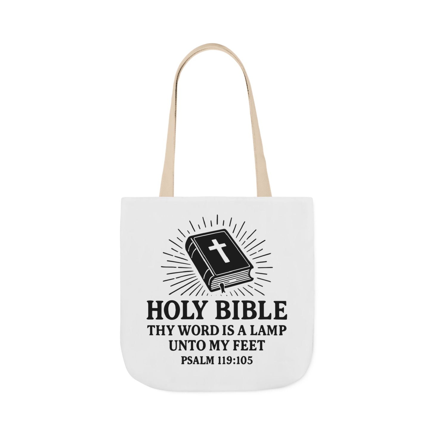 Bible Quote Tote Bag, Inspirational Christian Eco-Friendly Shopping Canvas