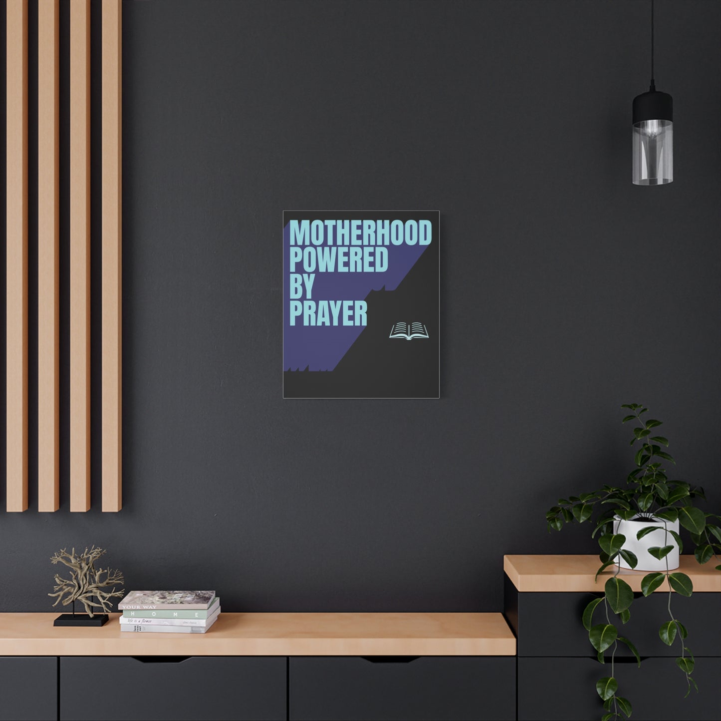 Inspirational Canvas Art - Motherhood Powered By Prayer