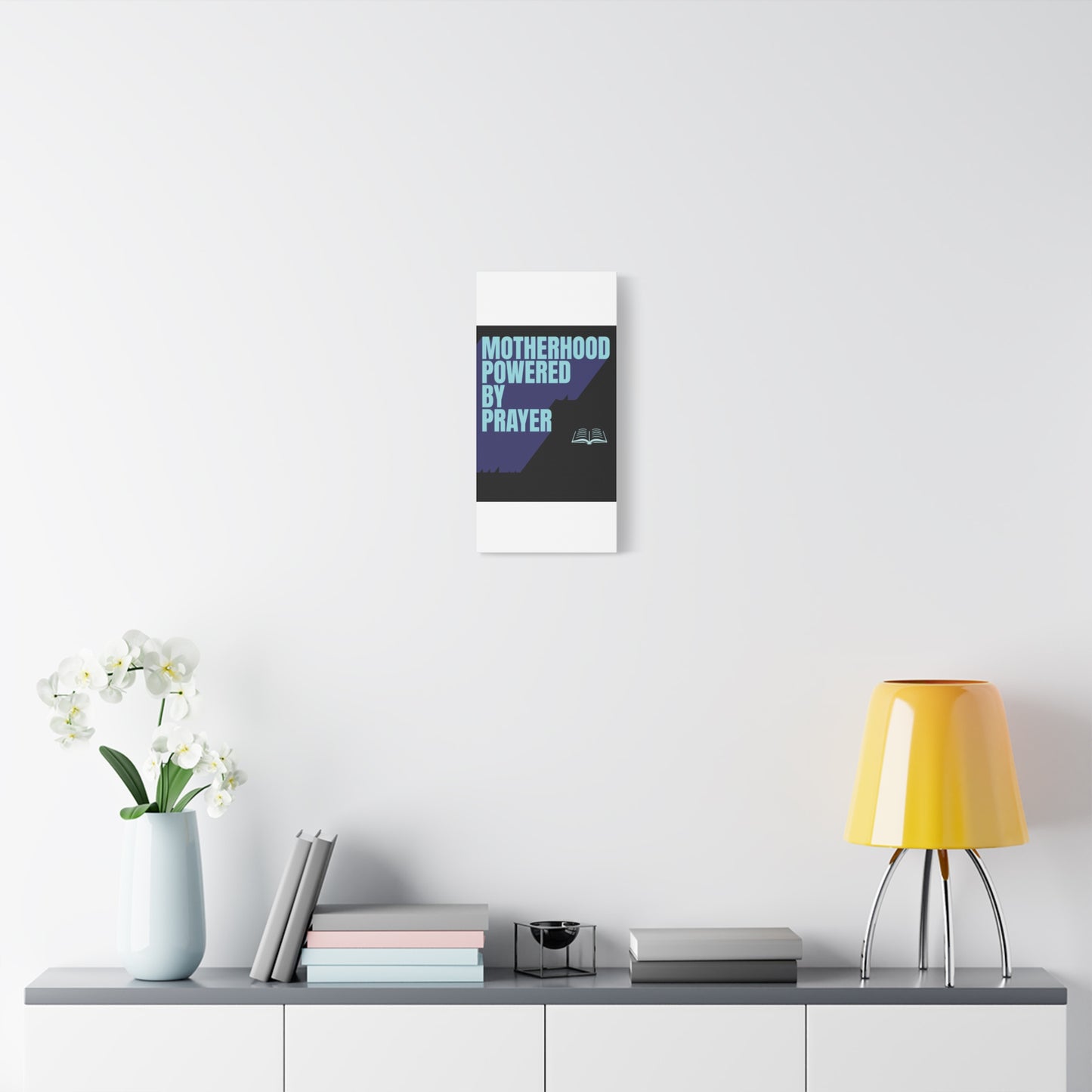 Inspirational Canvas Art - Motherhood Powered By Prayer