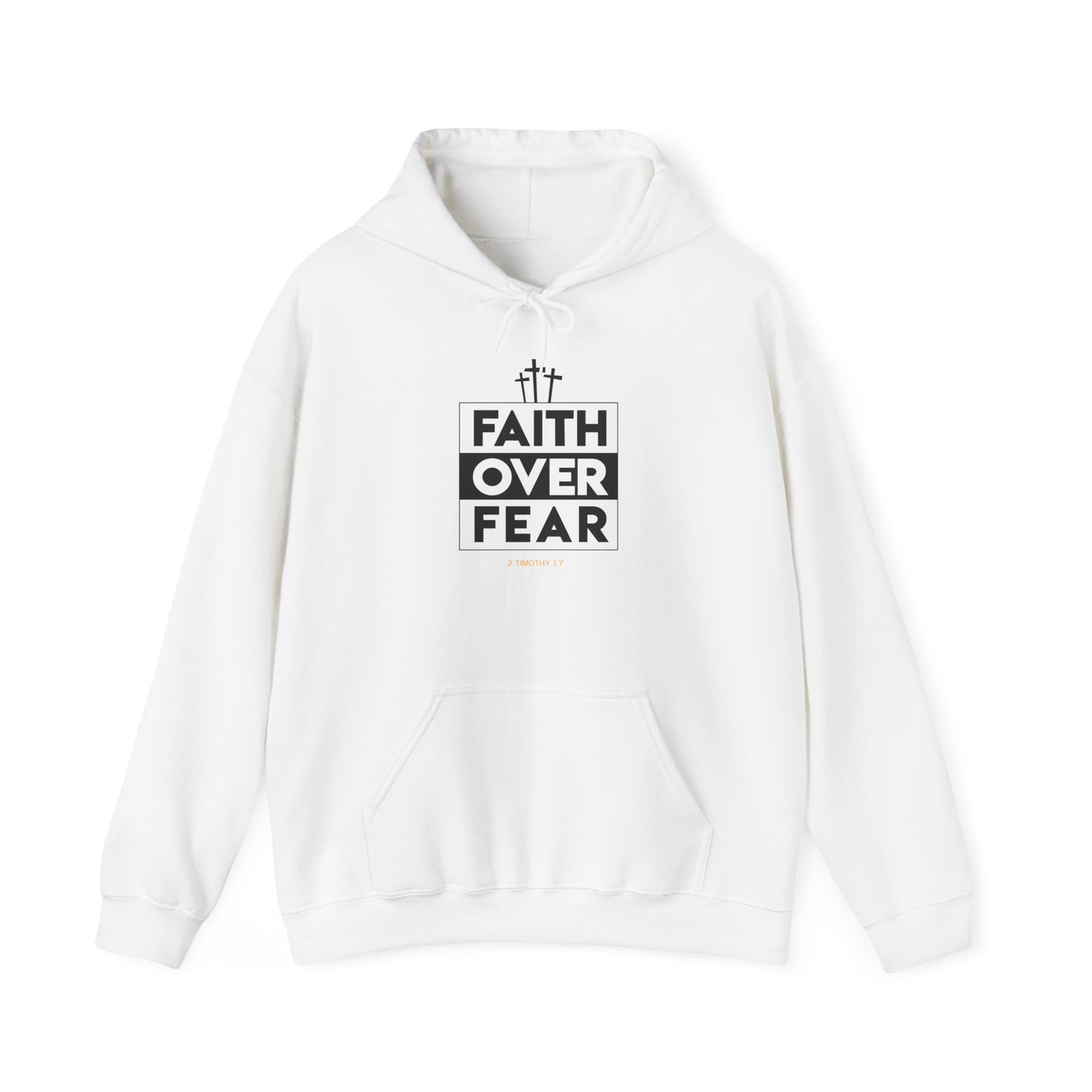 Faith Over Fear Hoodie-White