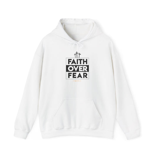 Faith Over Fear Hoodie-White