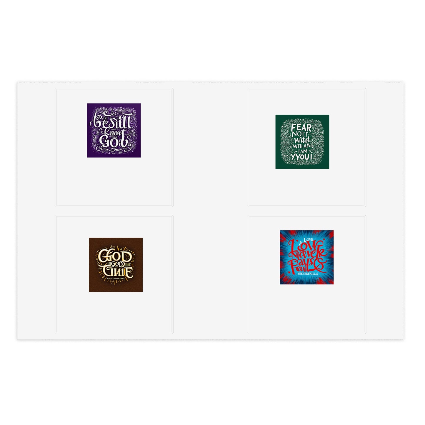 Christian Inspirational Sticker Sheets